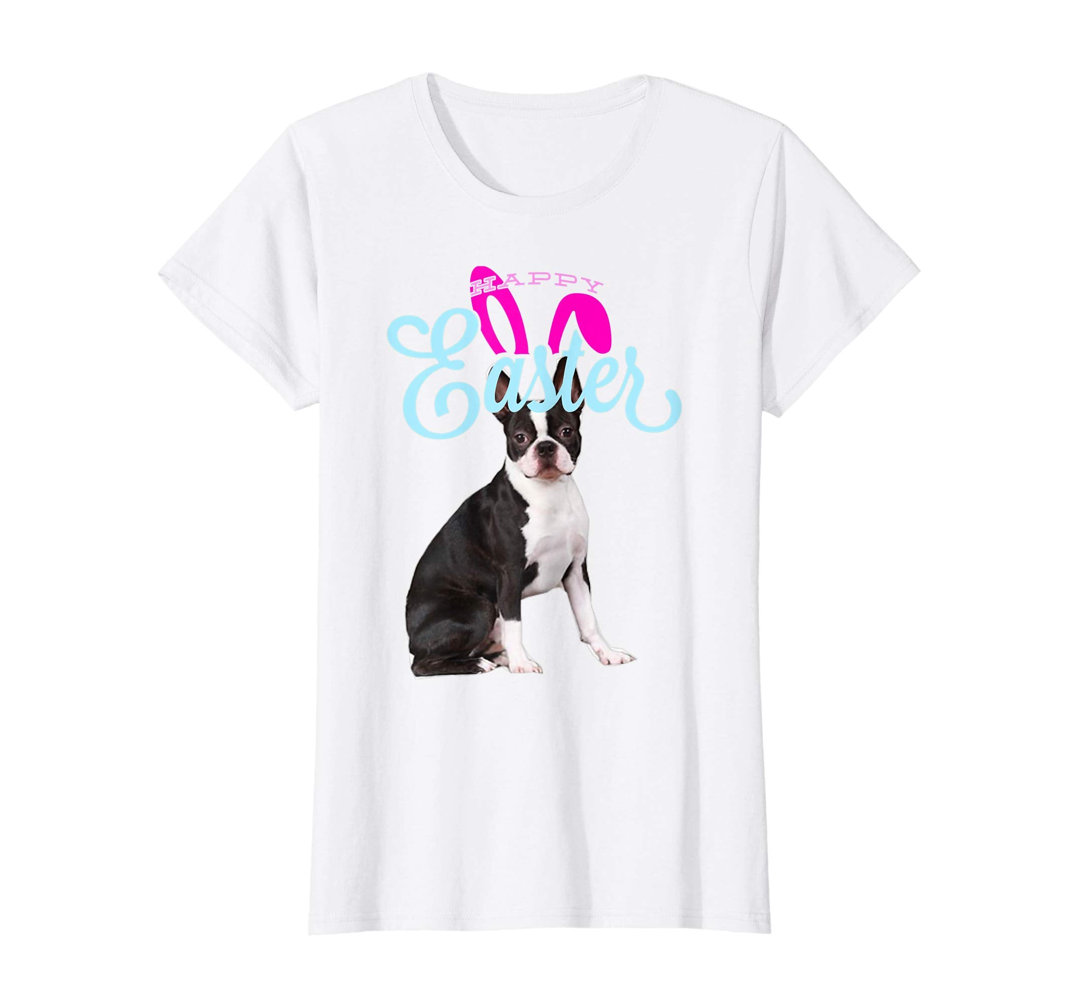 Easter Bunny Boston Terrier Tshirt Dog Men Women Gift Easter