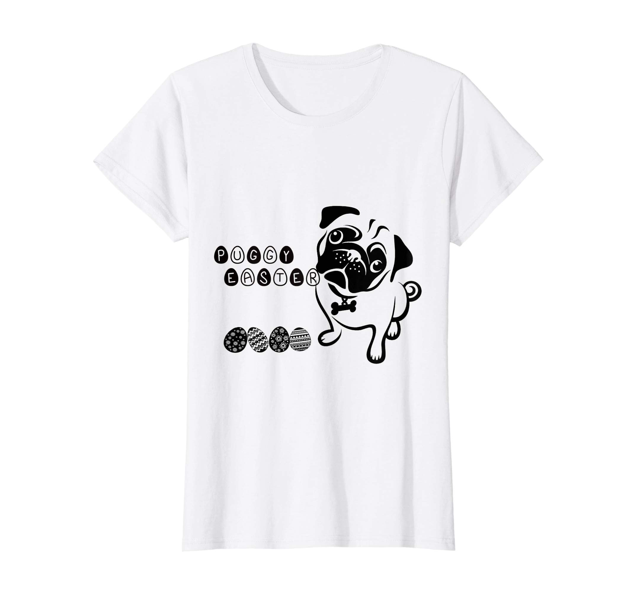 Vintage Style Cute Puggy Easter T Shirt