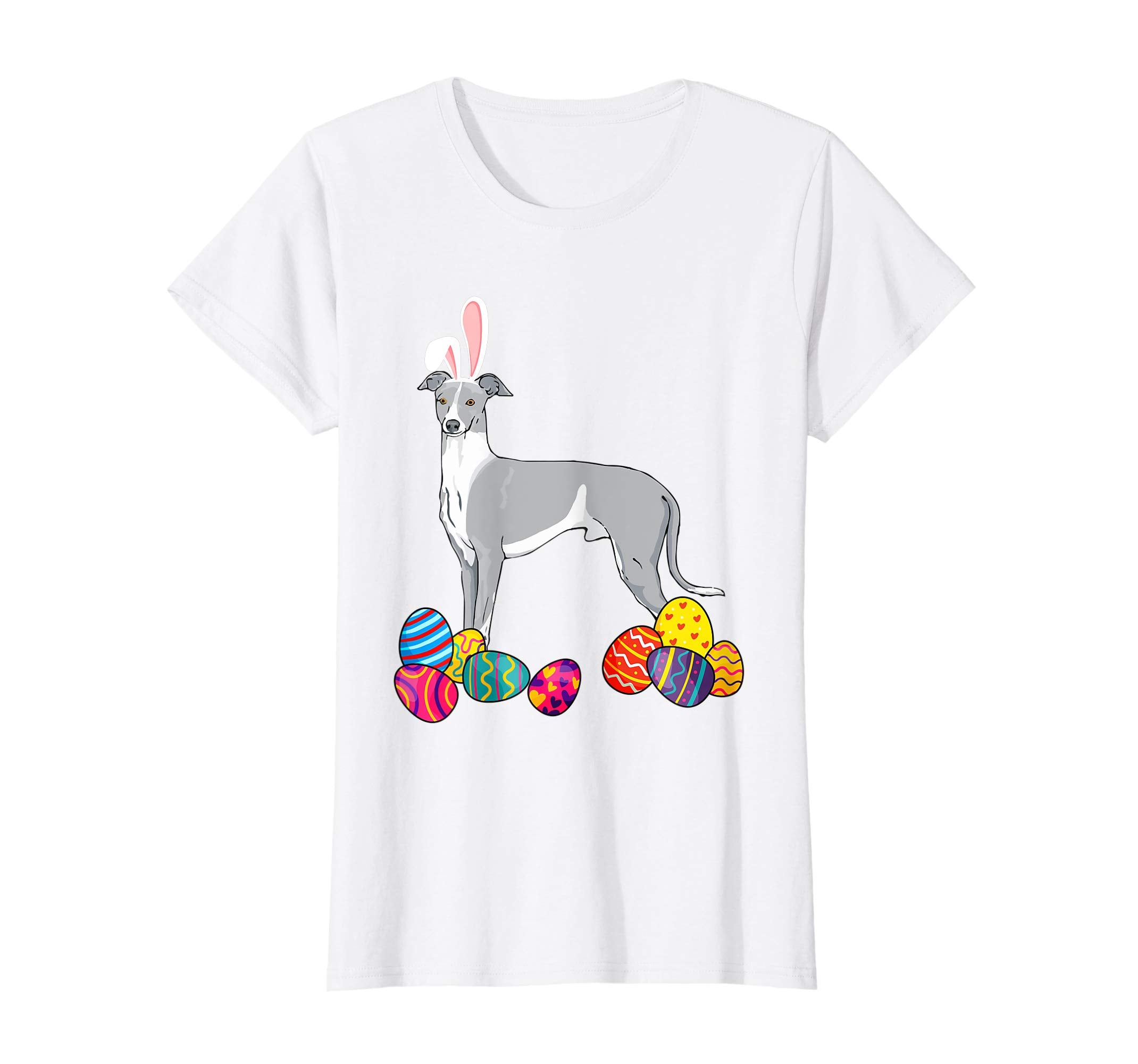 Whippet Bunny Ear With Egg Easter Easter Day Shirt