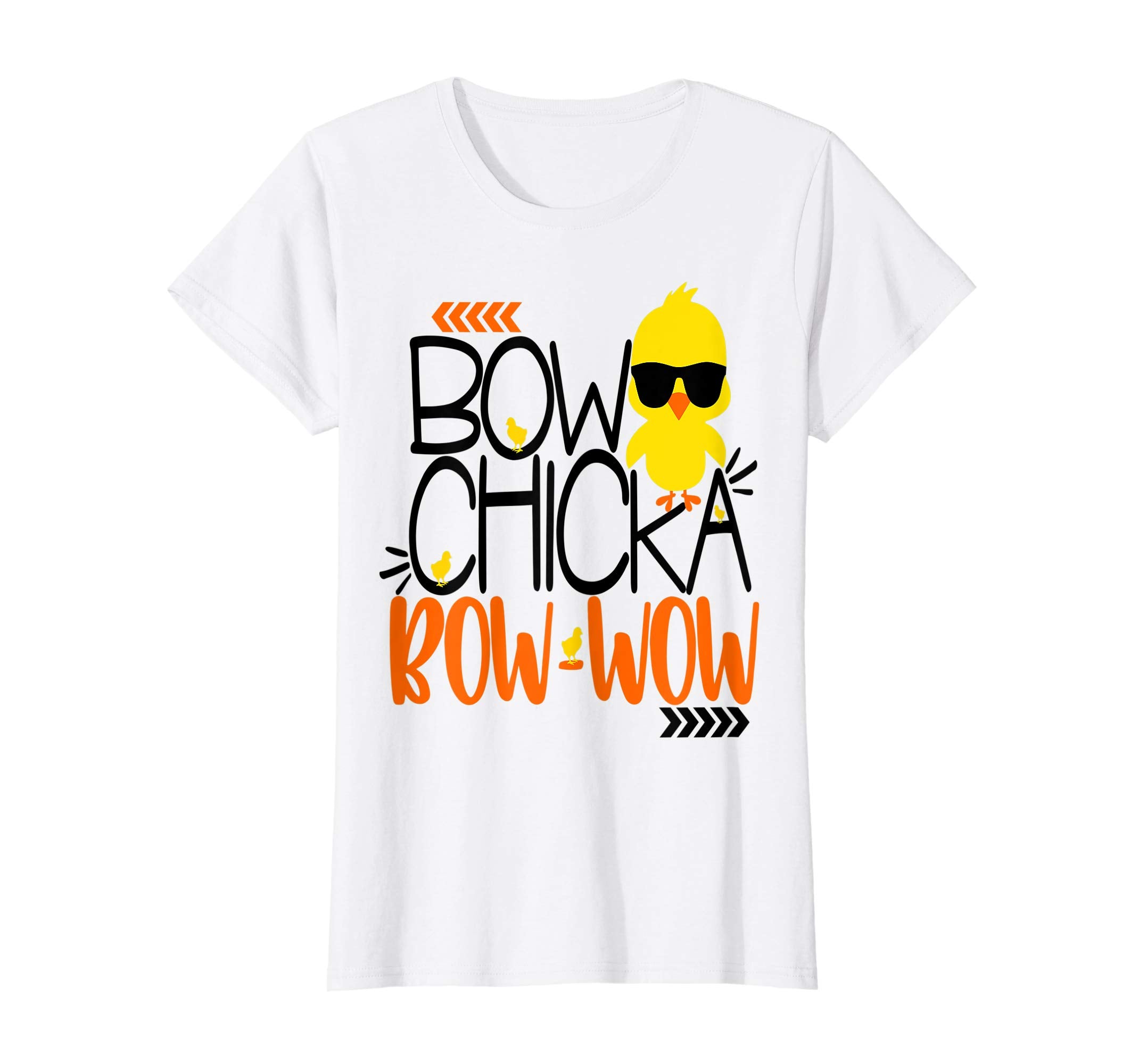 Cute Bow Chicka Bow Wow Easter Shirt Kids Boys Son Egg Hunt
