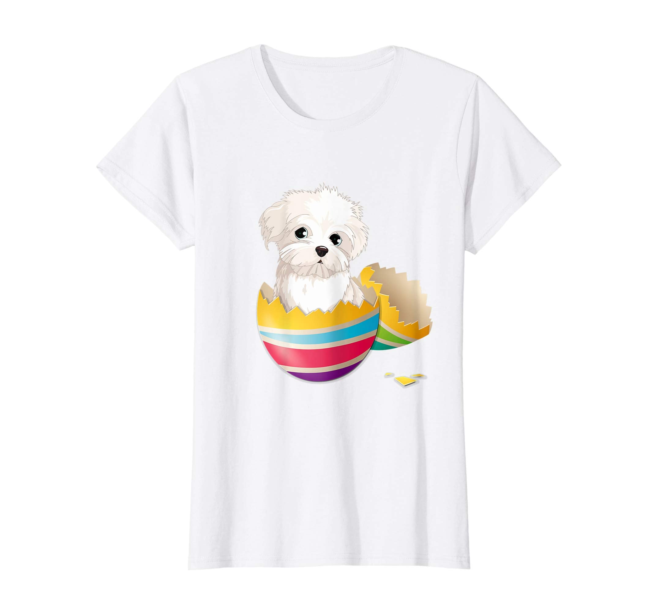 Maltese Hatching From Easter Egg Easter Day Shirt