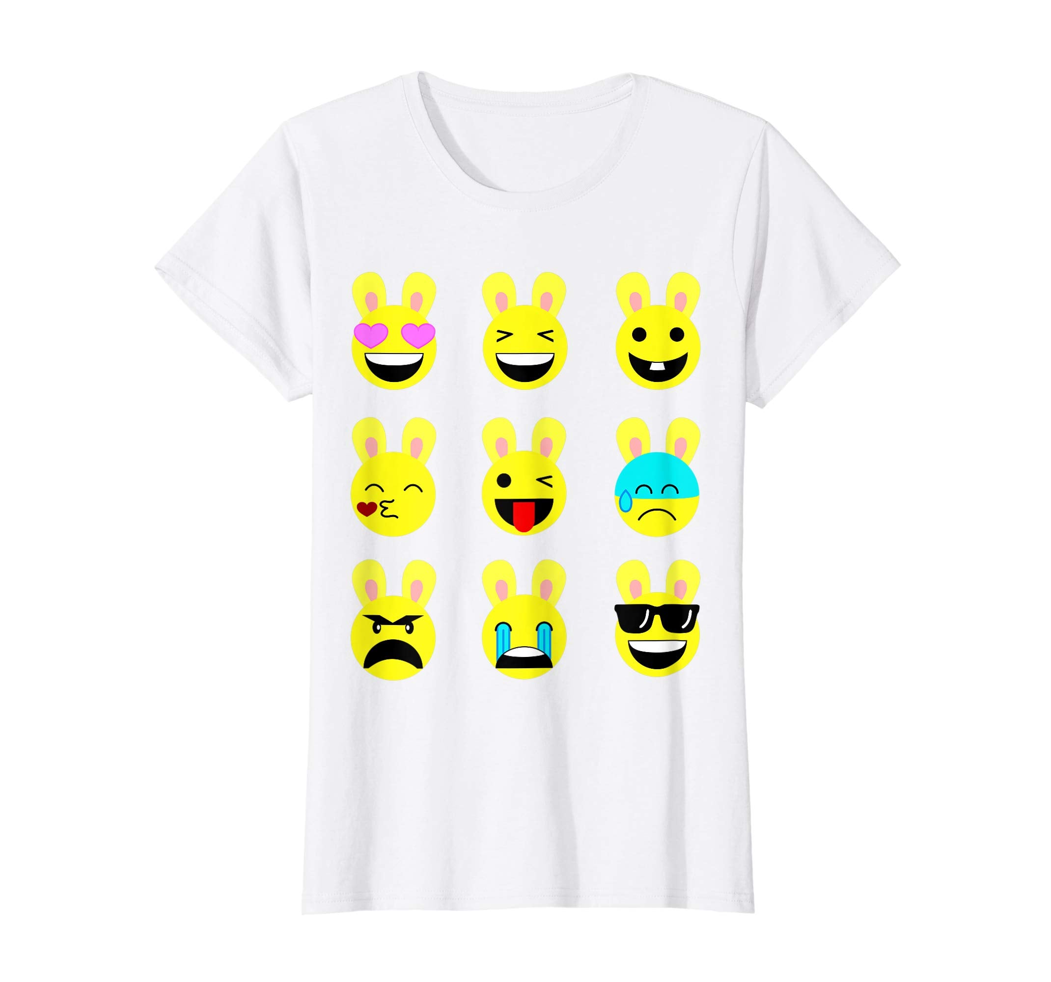 Cool Funny Emoticon Emojis Easter Bunny Tee Shirt Gift