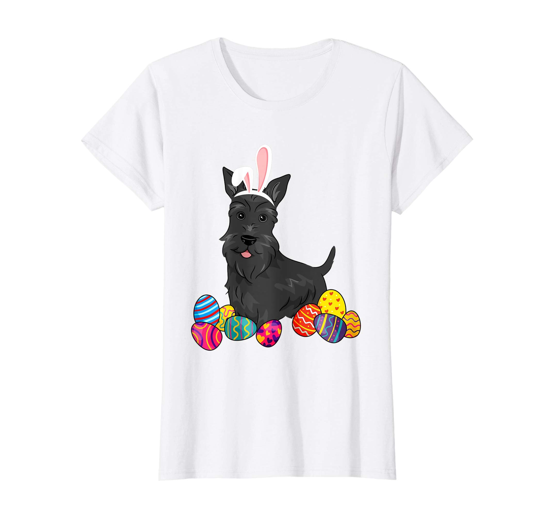 Scottish Terier Bunny Ear With Egg Easter Easter Day Shirt