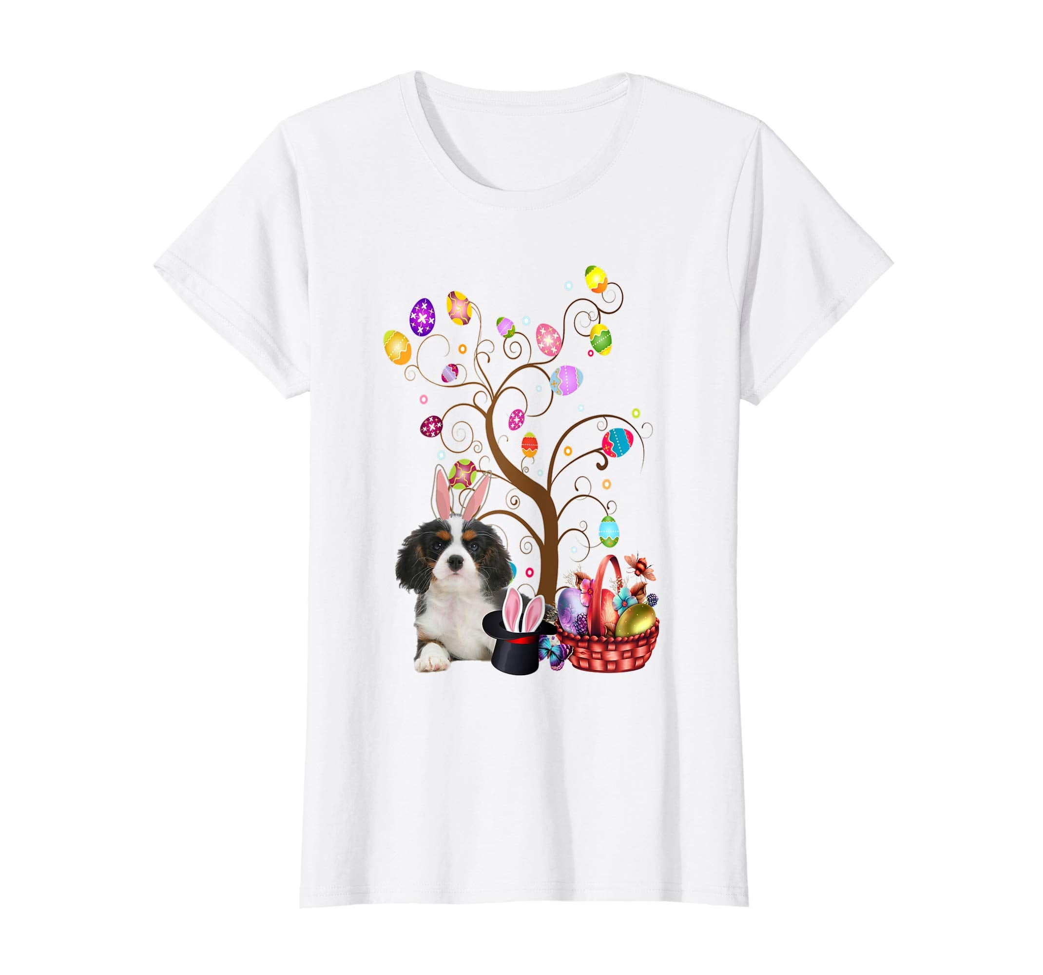 Bunny Cavalier King Charles Spaniel Easter Hunting Egg Shirt