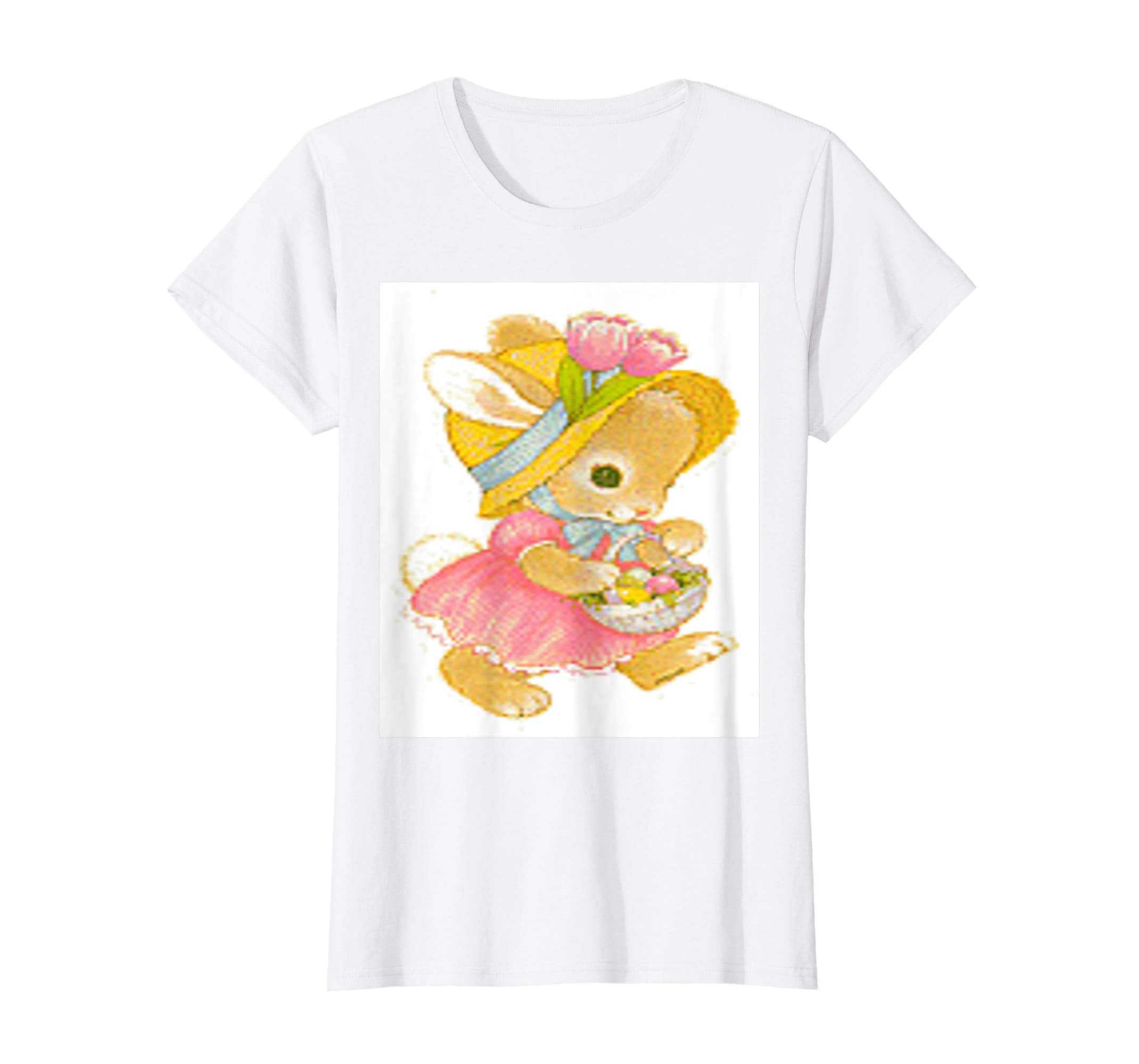 Vintage Cute Easter Day Bunny Standard T Shirt