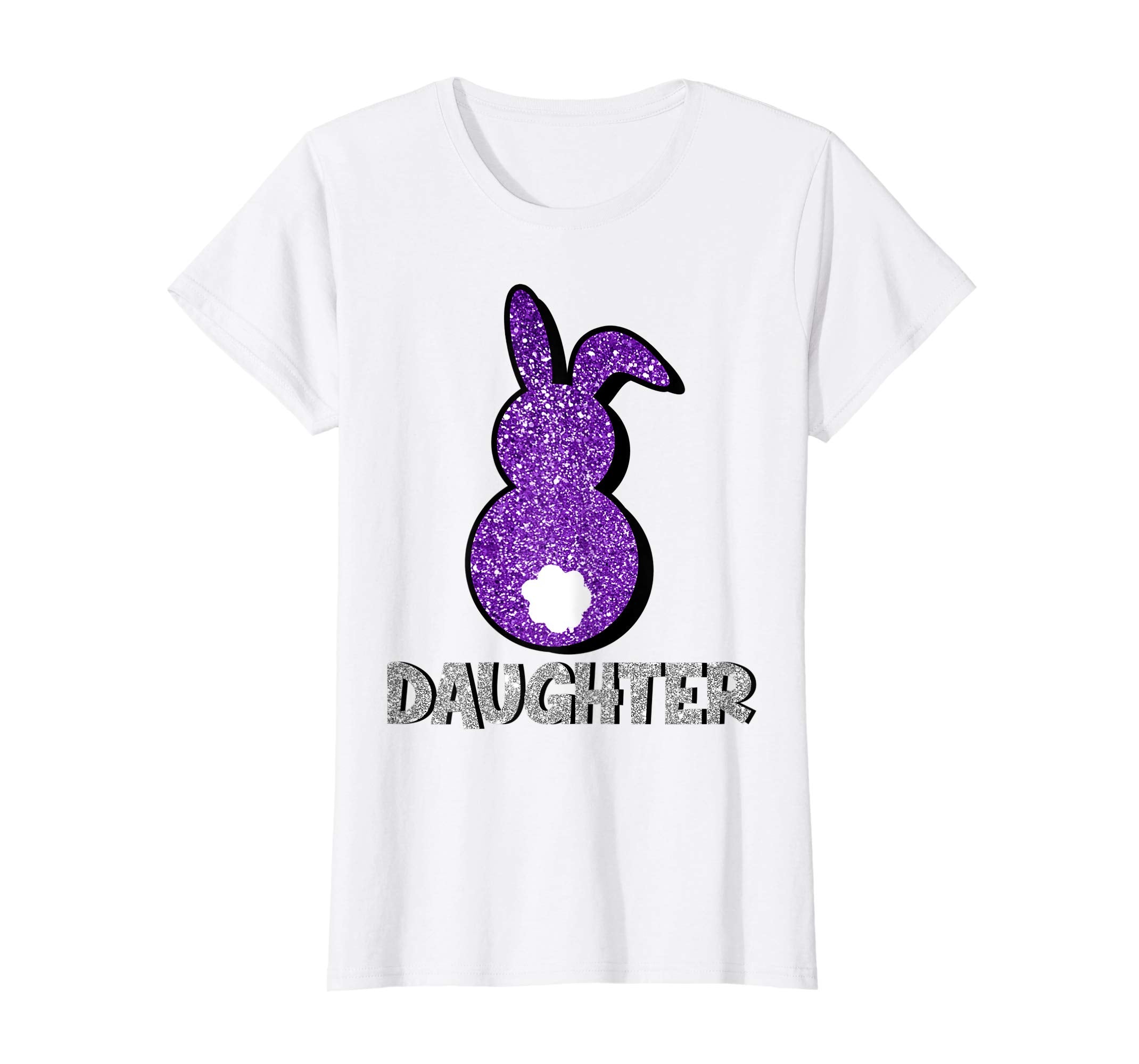 Daughter Bunny With Tail Ears Matching Family Easter t-shirt