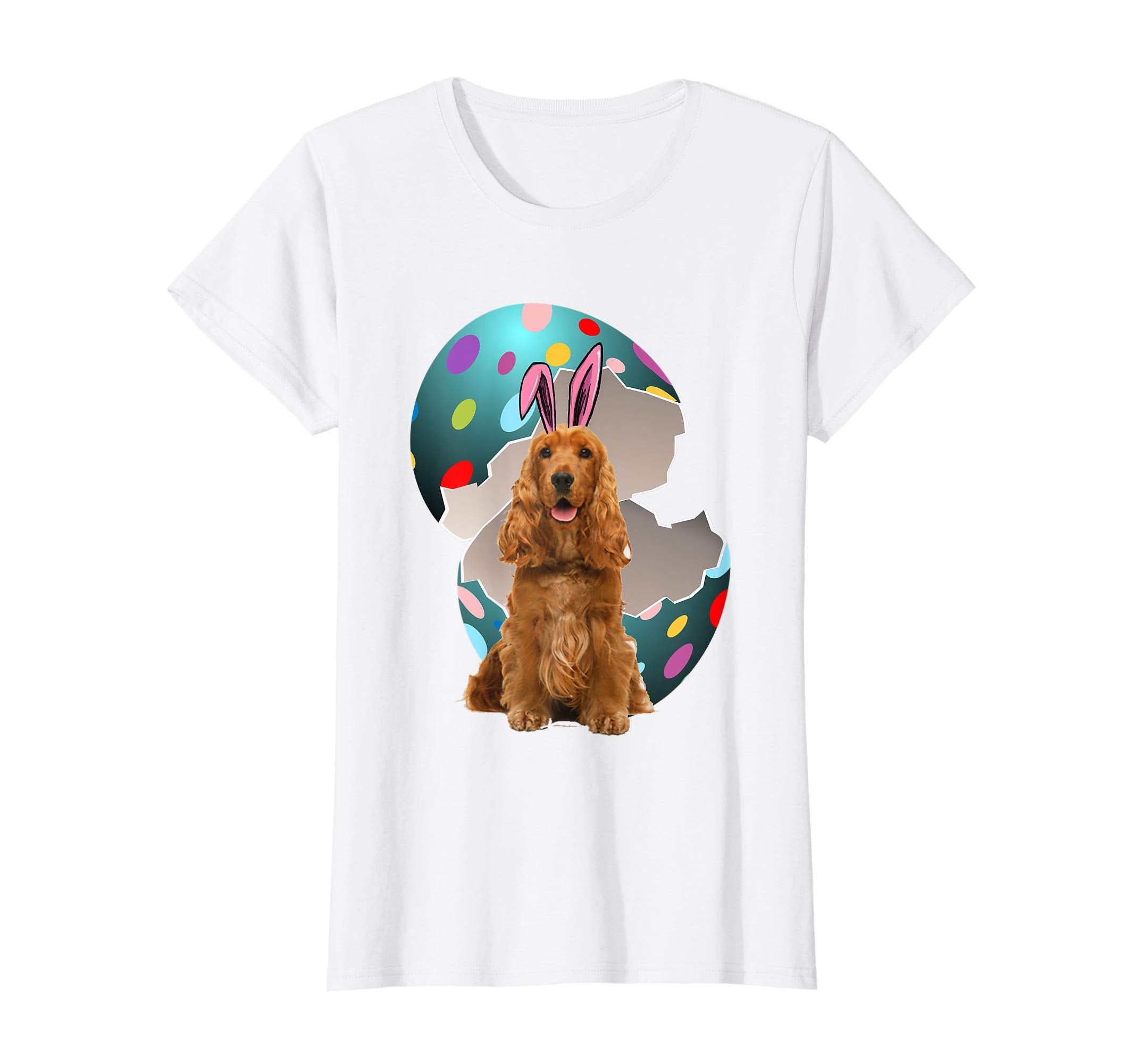 Cocker Spaniel Dad Mom Easter Day Gift T shirt