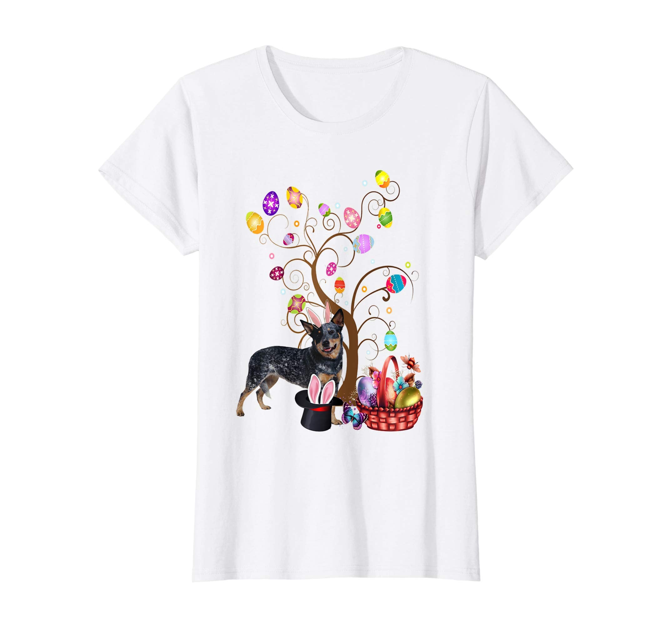 Bunny Australian Cattle Dog Easter Day Hunting Egg T-Shirt