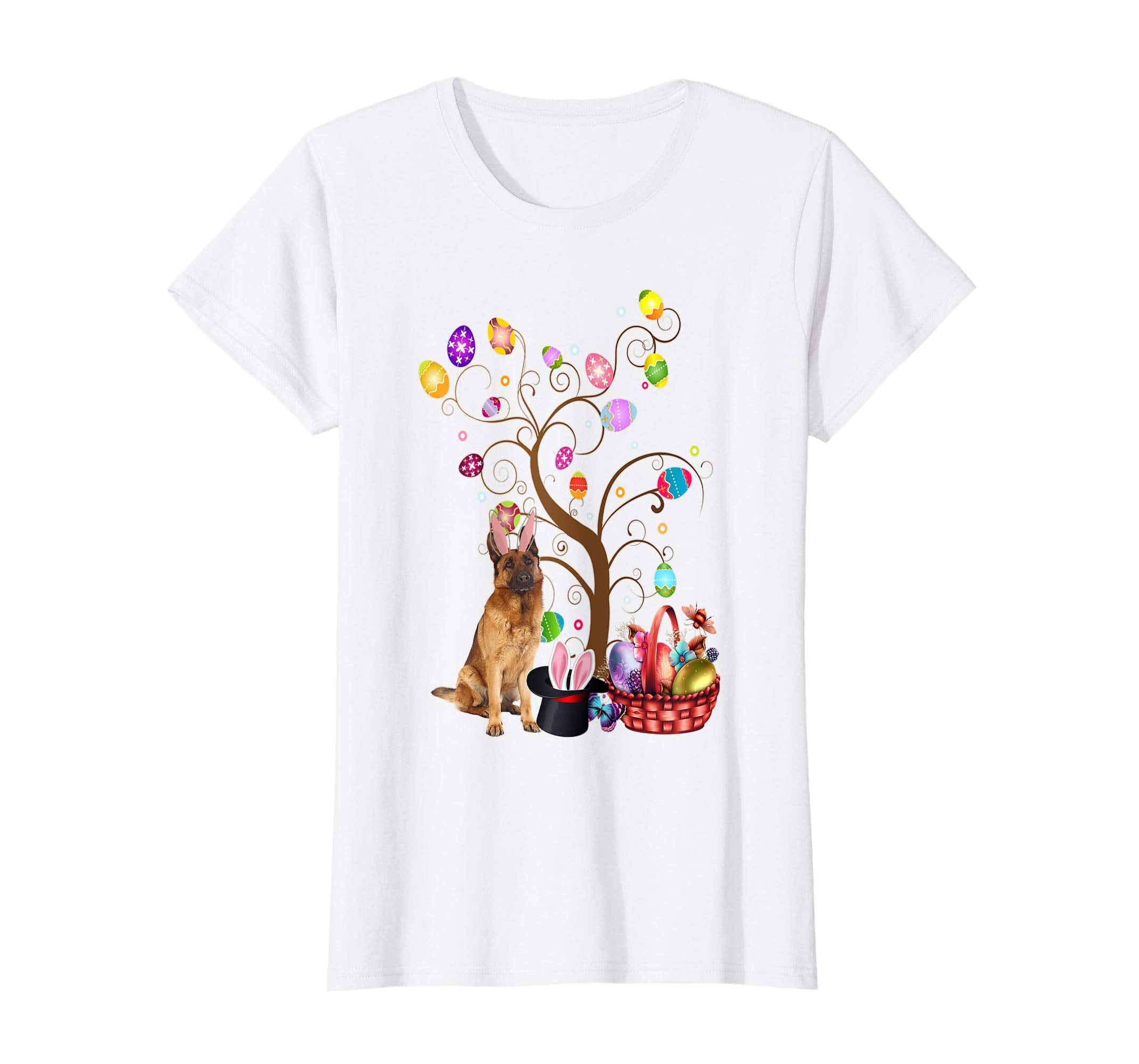 Bunny Belgian Malinois Dog Easter Day Hunting Egg T-Shirt