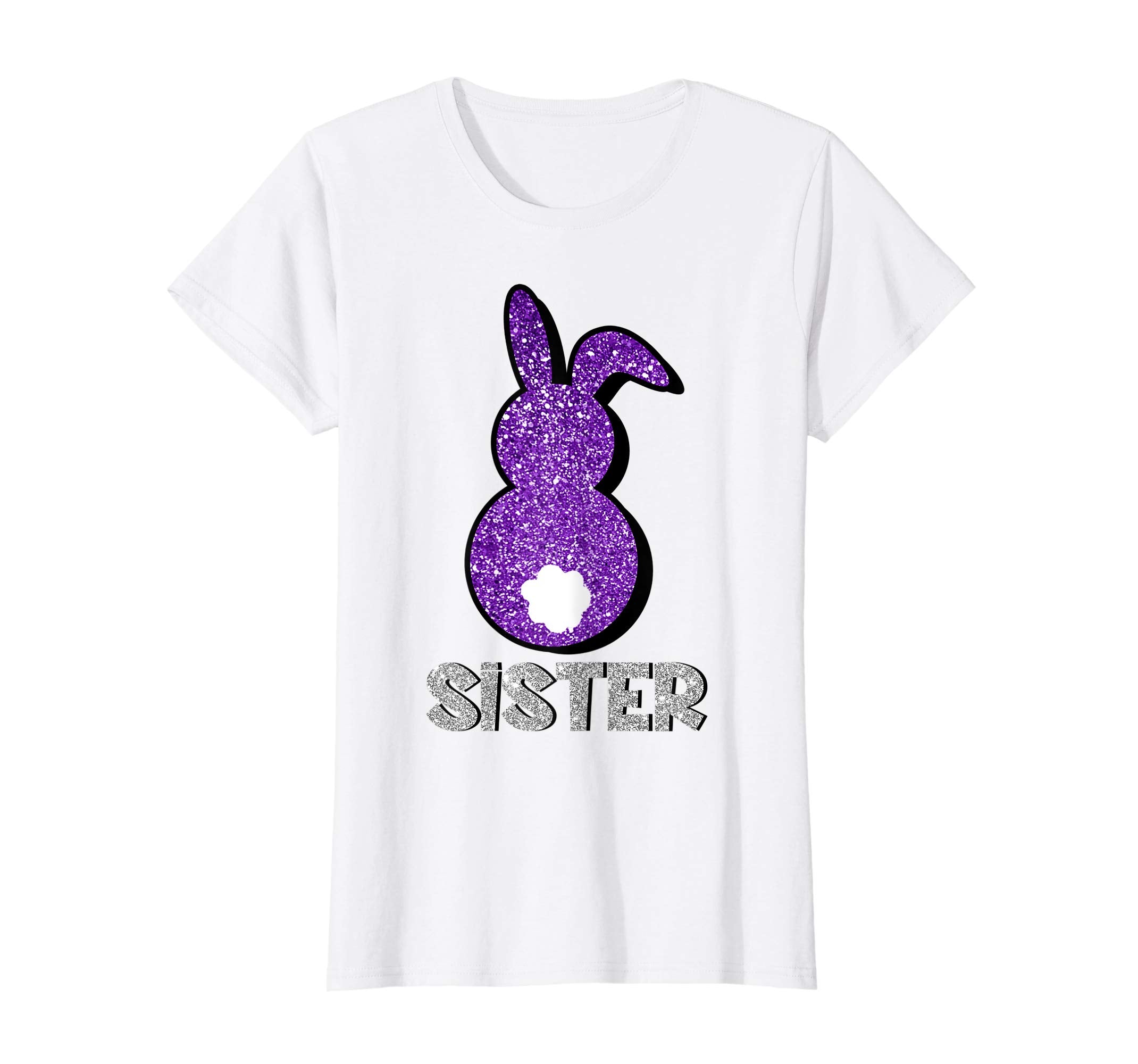 Sister Bunny With Tail Ears Matching Family Easter t-shirt