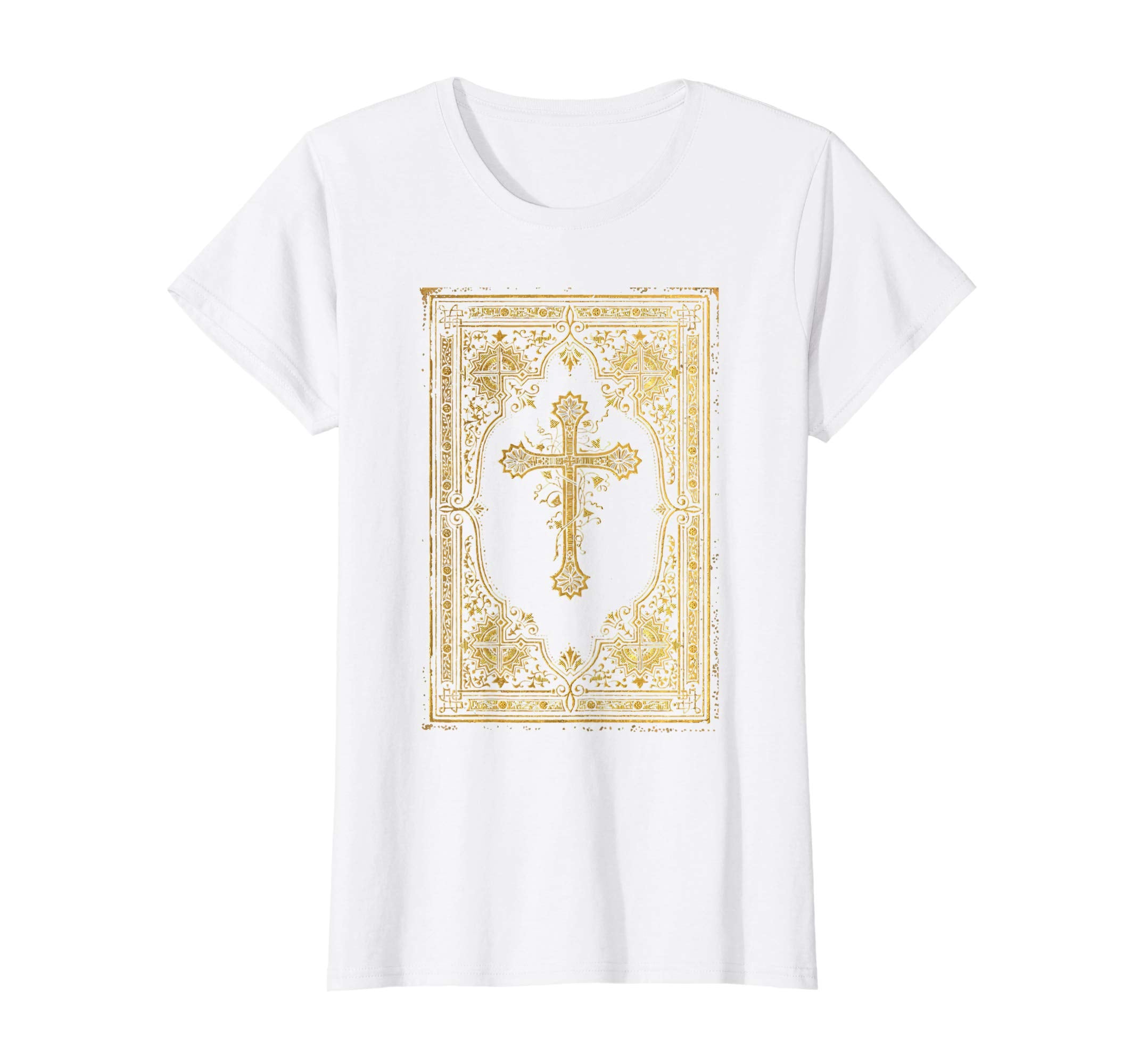 Gold Cross Vintage Catholic Art Easter Shirts Gifts