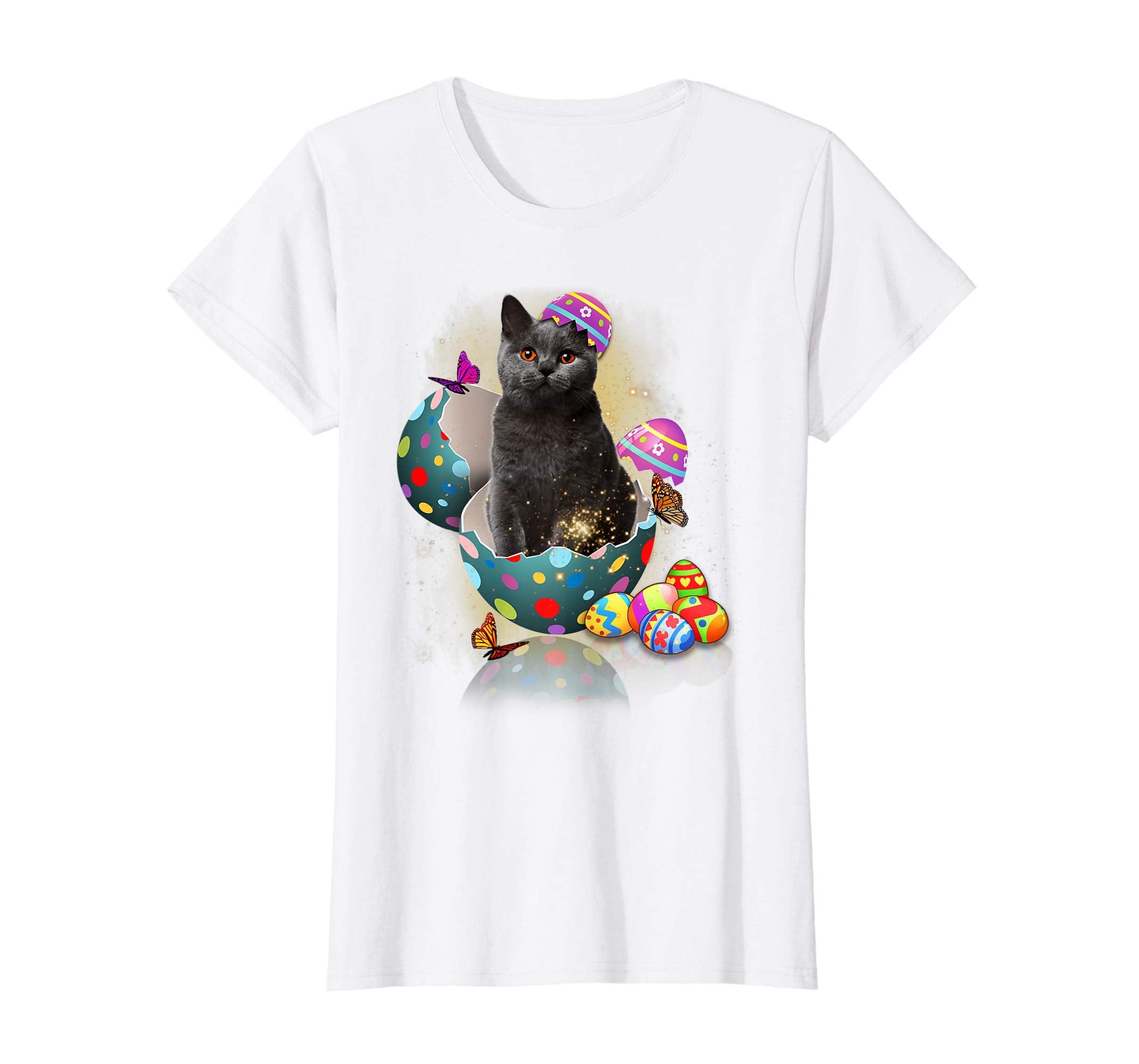 Cat Hatching From Easter Egg Cat Easter Shirt