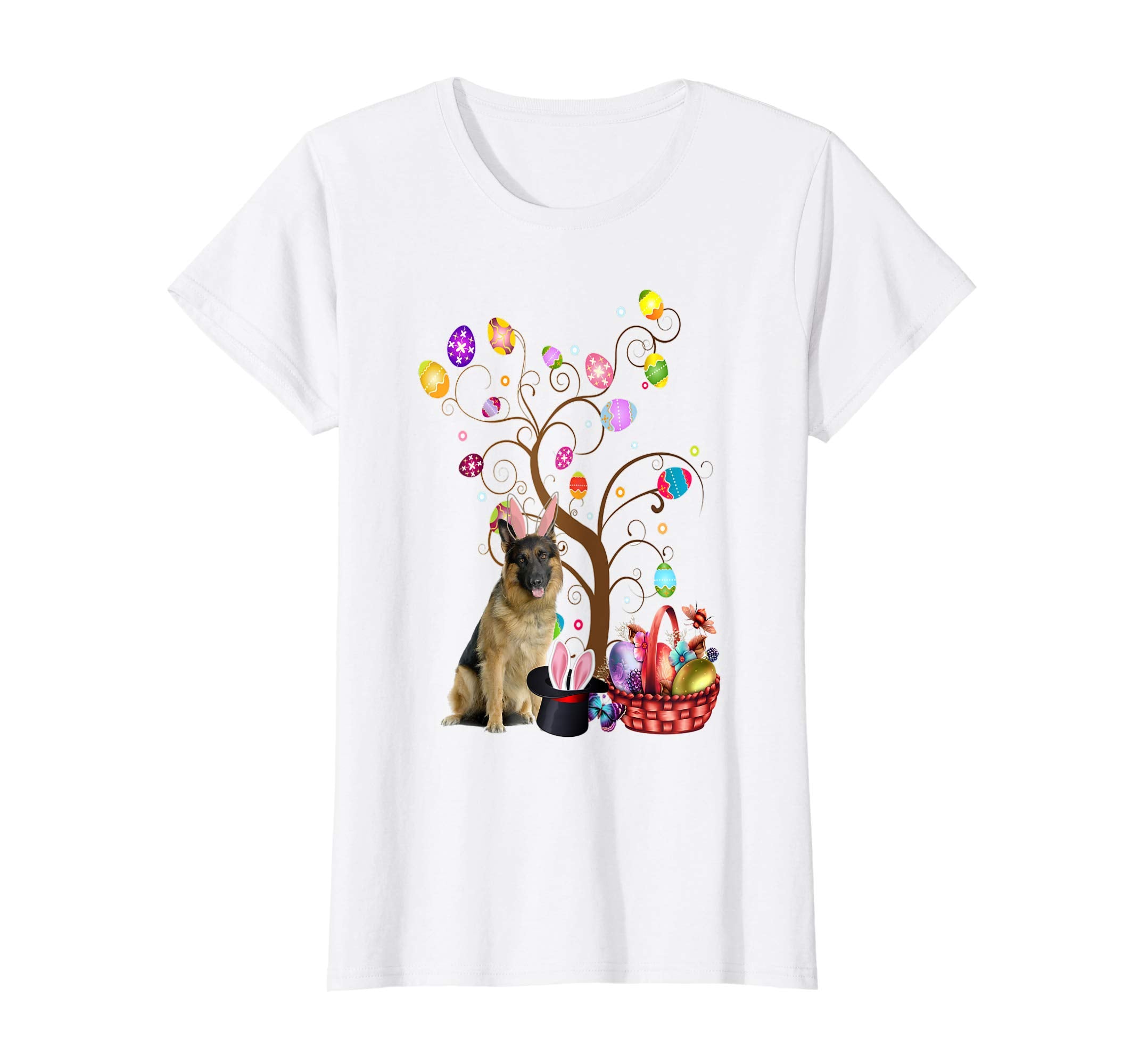 Bunny German Shepherd Easter Day Hunting Egg TShirt Mom Gift