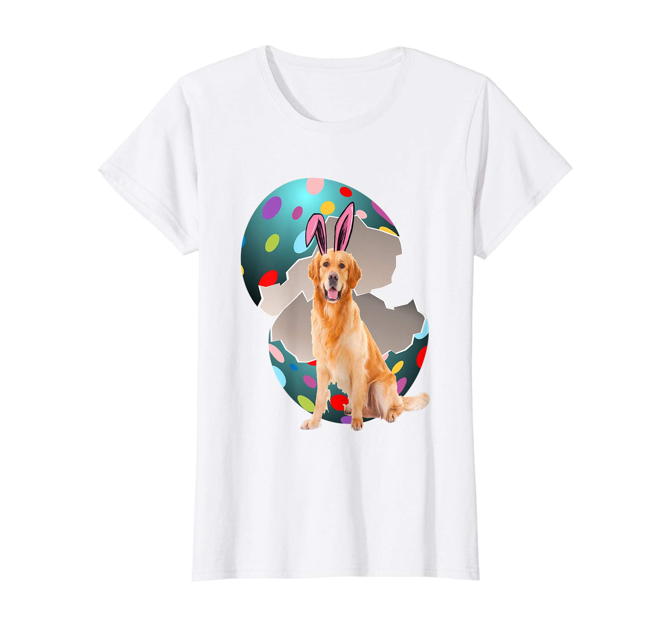 Golden Retriever Dad Mom Easter Day Gift T shirt