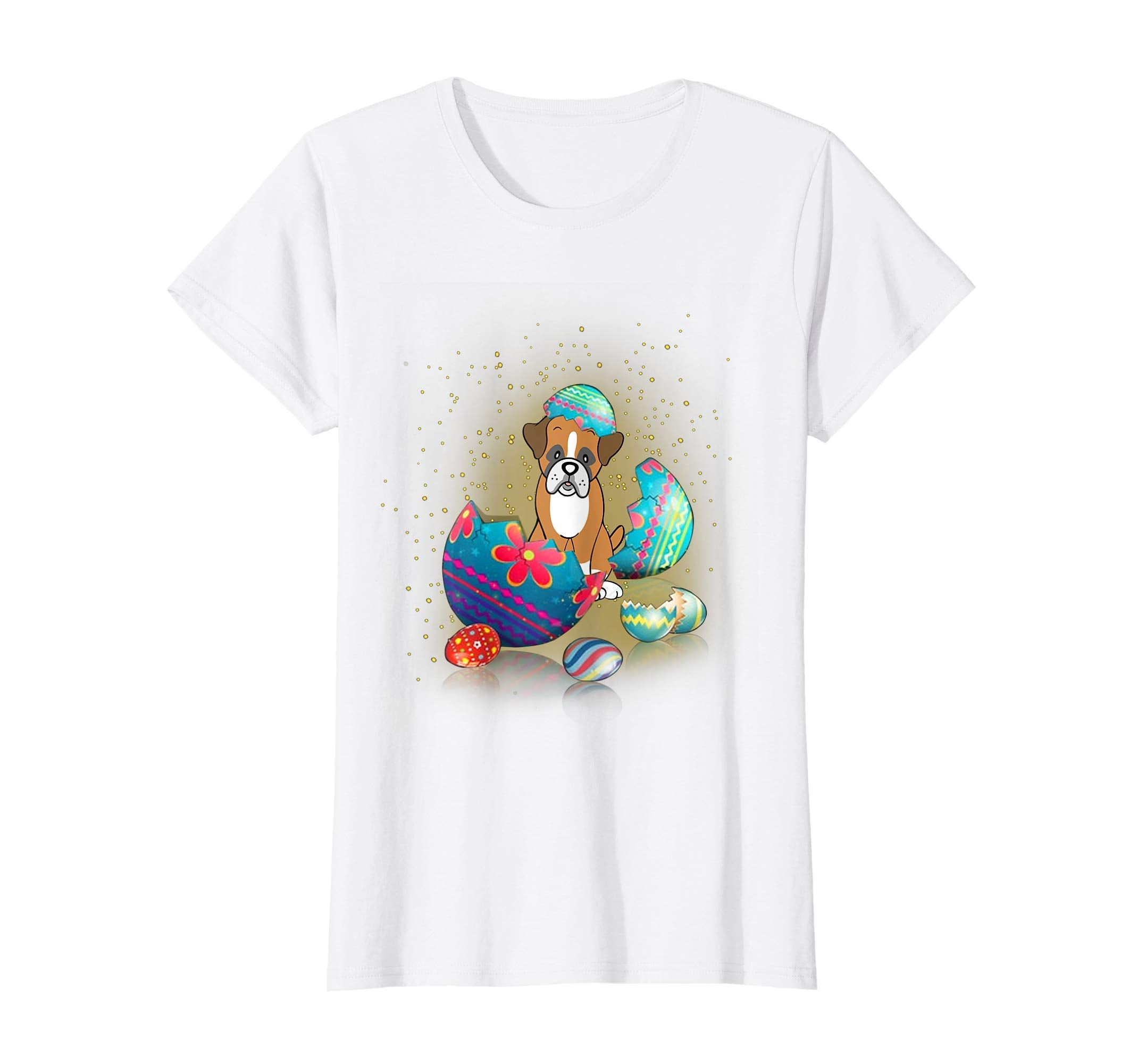 Boxer Easter Eggs Funny T-Shirts Happy Easter Bunny Gifts