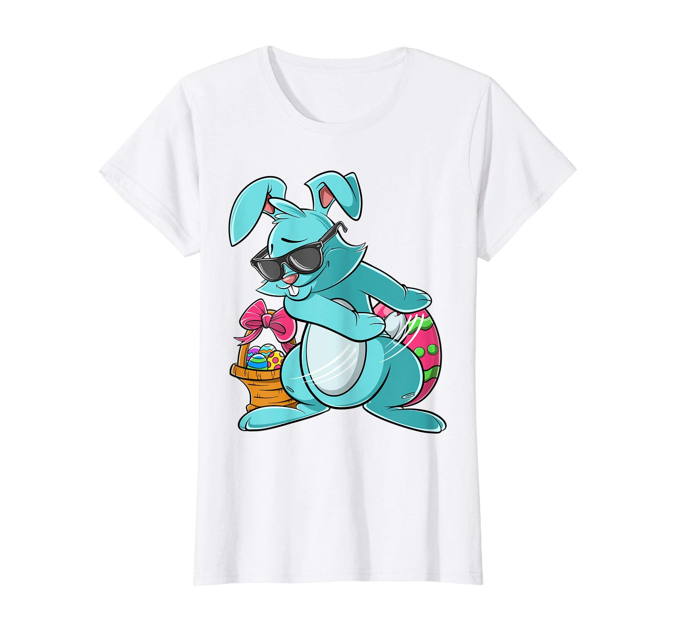 Flossing Bunny Easter T Shirt Gift for Boys Girls Adults