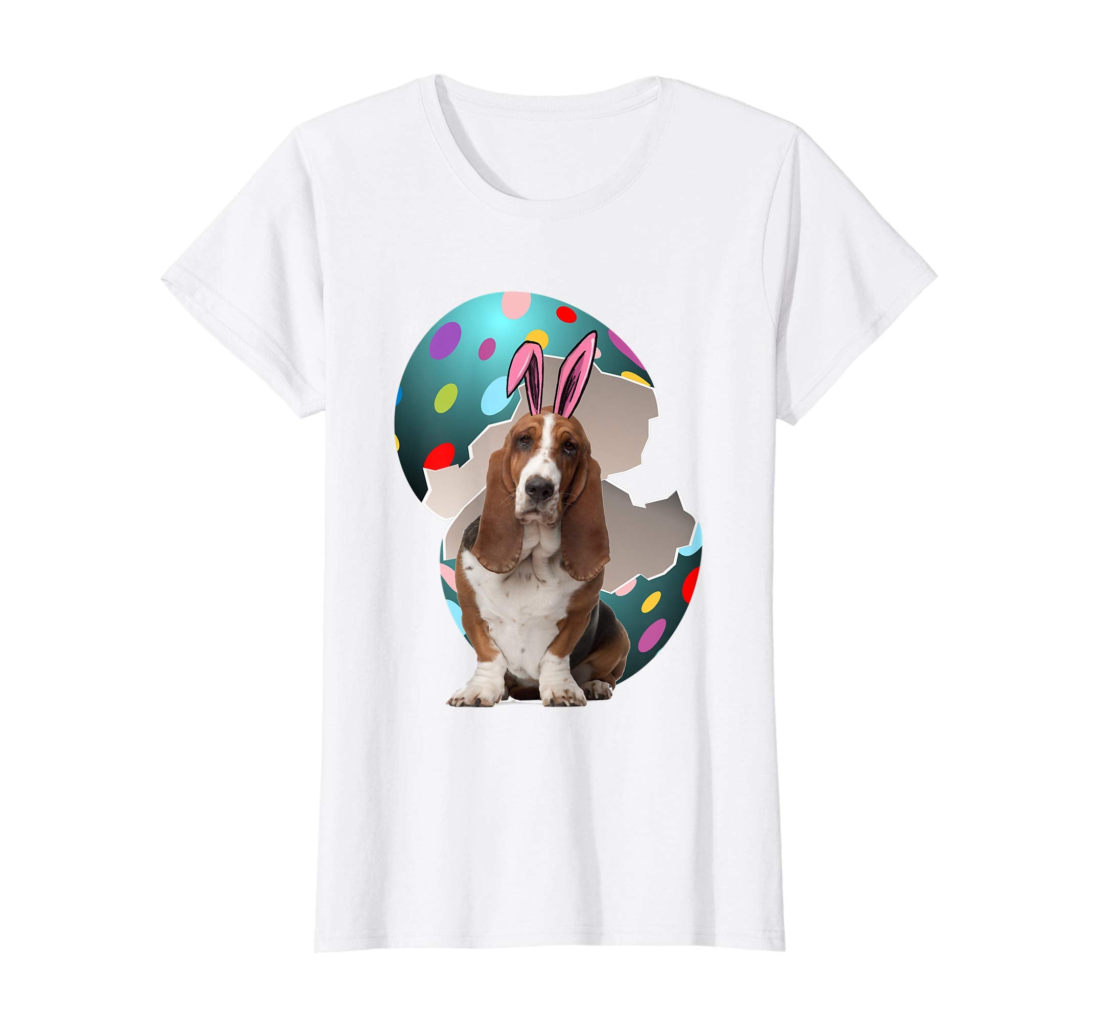 Basset Hound Dad Mom Easter Day Gift T shirt