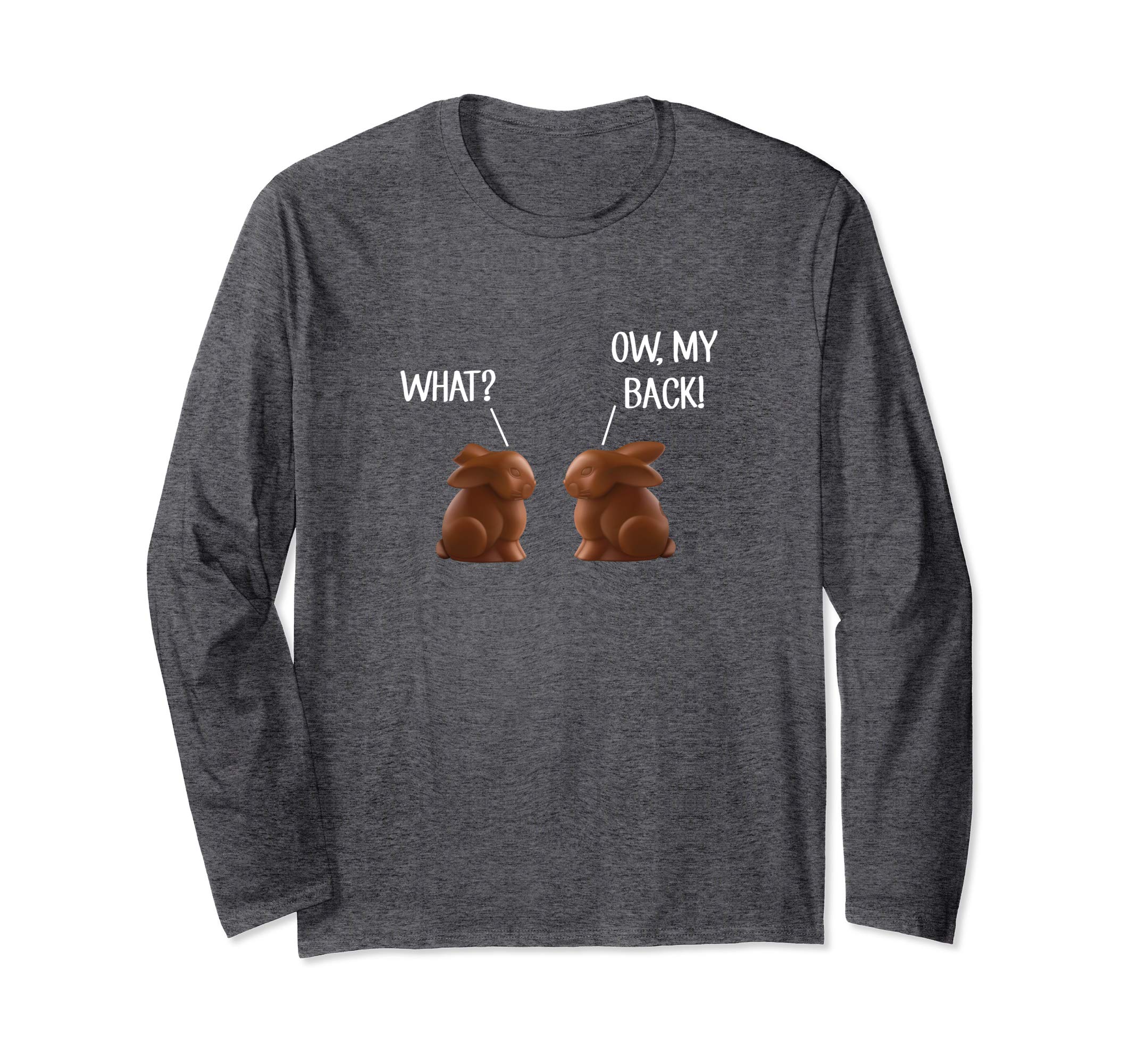 Chocolate Bunny Conversation Missing Ears T-Shirt Easter