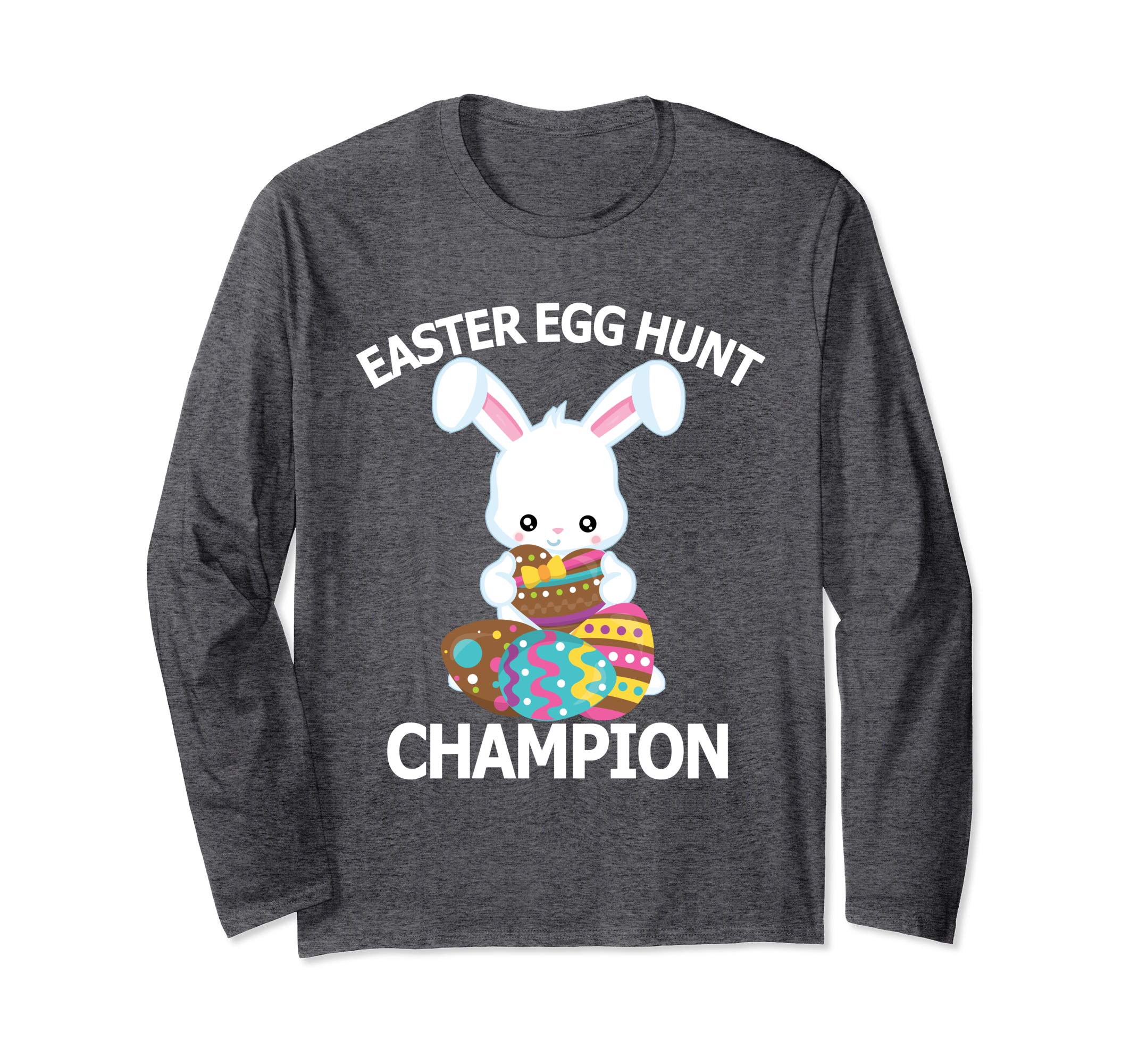 Easter Egg Hunt Champion Shirt Cute Bunny Long Sleeve