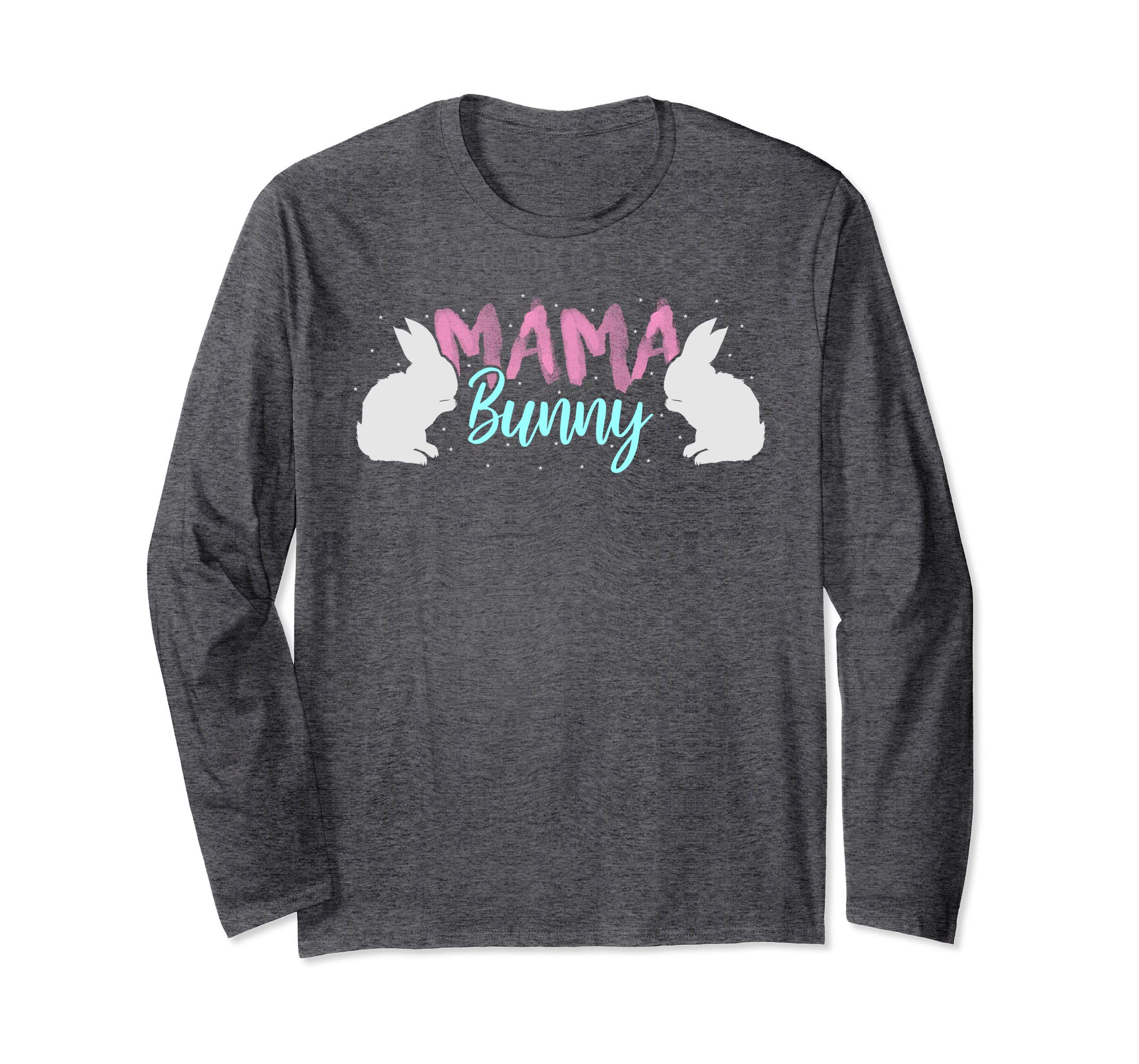 Mama Bunny T Shirt Easter Mom Rabbit Eggs Pink Pastel