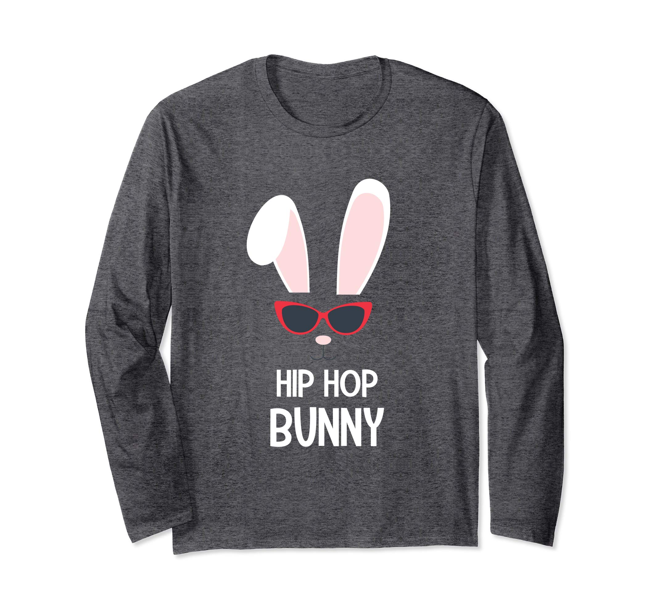 Hip Hop Bunny Long sleeve Shirt Cool Easter Bunny In Shades