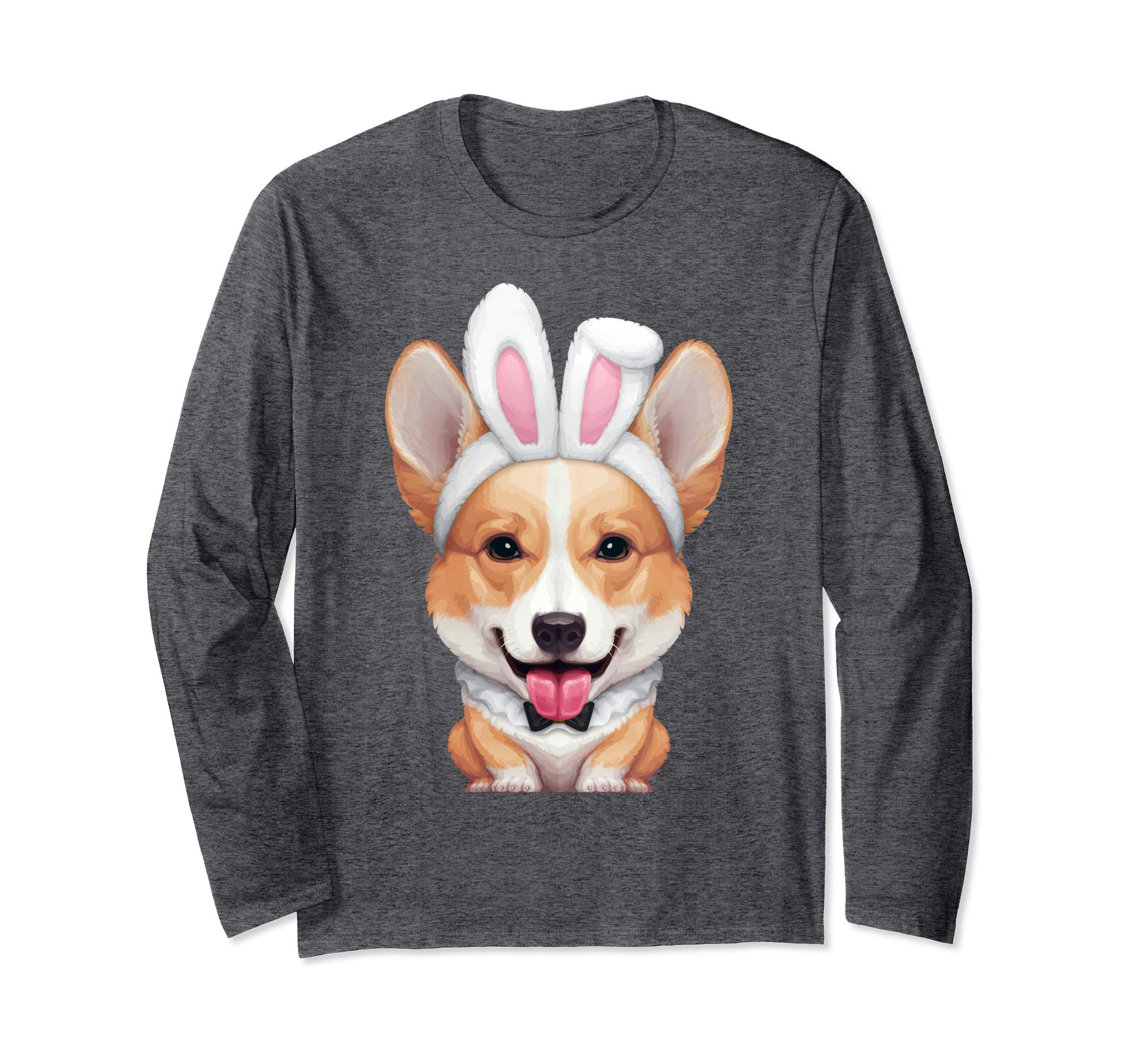 Welsh Corgi in the Easter Bunny Costume Long Sleeve T-Shirt