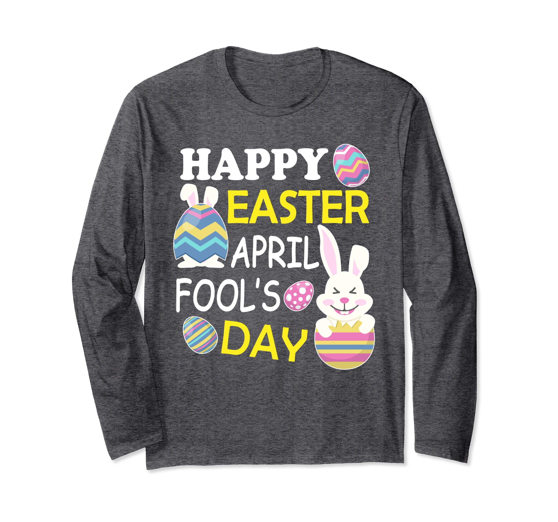 Bunny Face &amp; Easter Eggs Happy Easter April Fool's Day Shirt