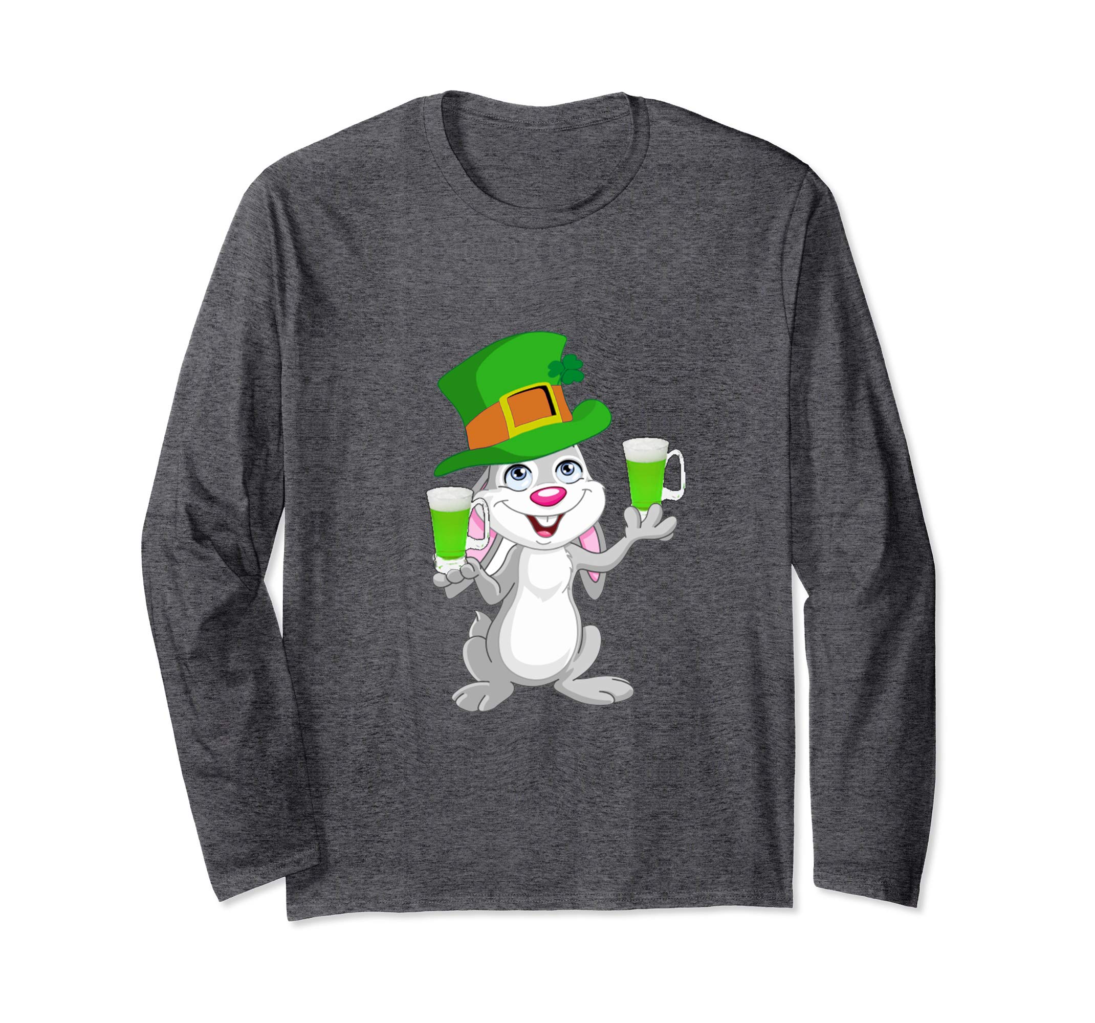 St. Patricks Day Easter bunny long sleeve shirt