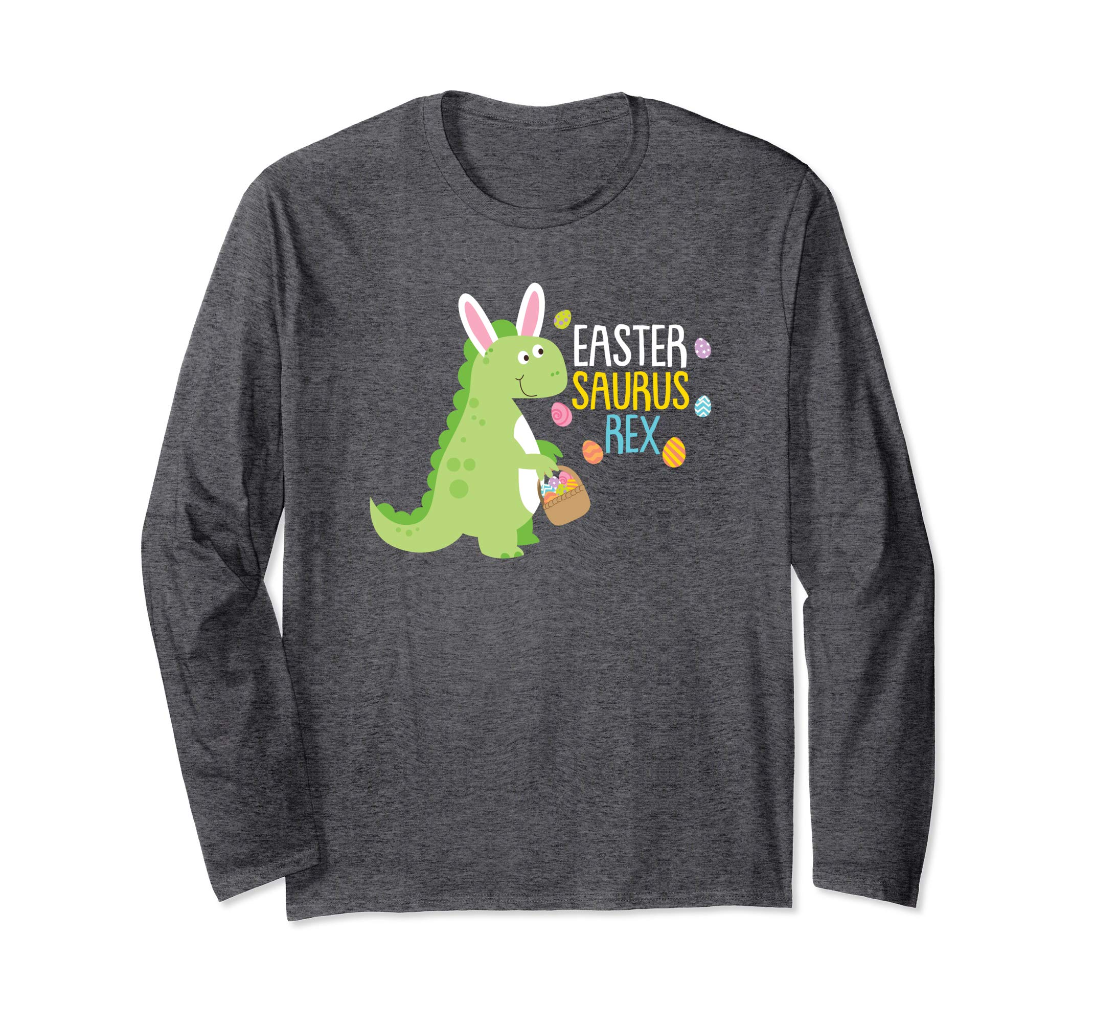 Easter Saurus Rex Easter Bunny Dinosaur Long sleeve T Shirt