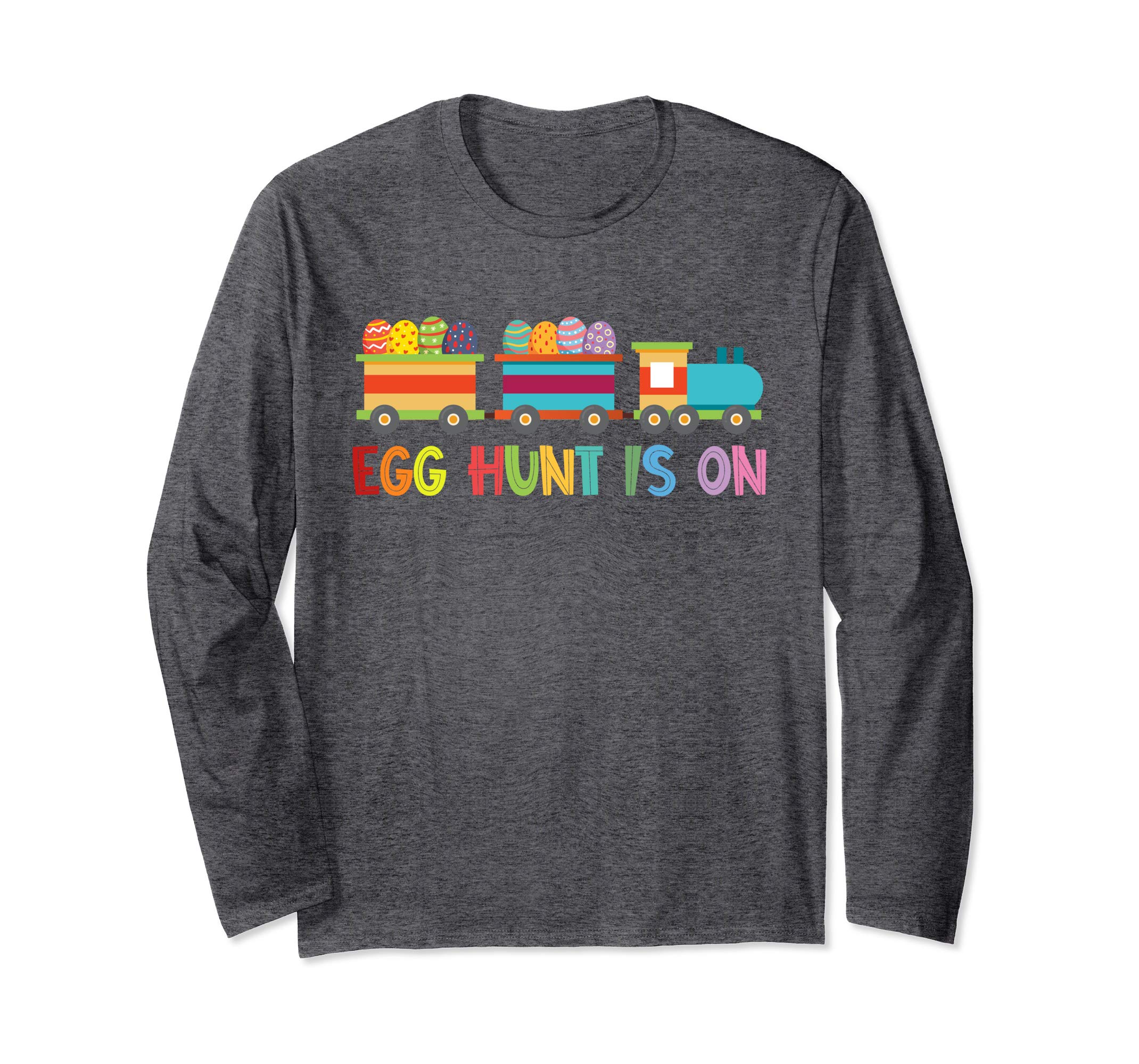 Happy Easter Train Egg Hunt Is On Long Sleeve T Shirt Gift