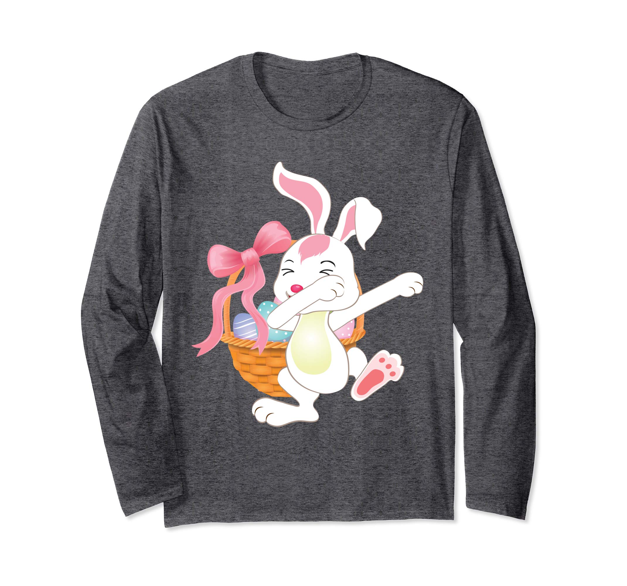Cute Bunny Dab Dabbing Around The Easter Eggs T-Shirt Lovely