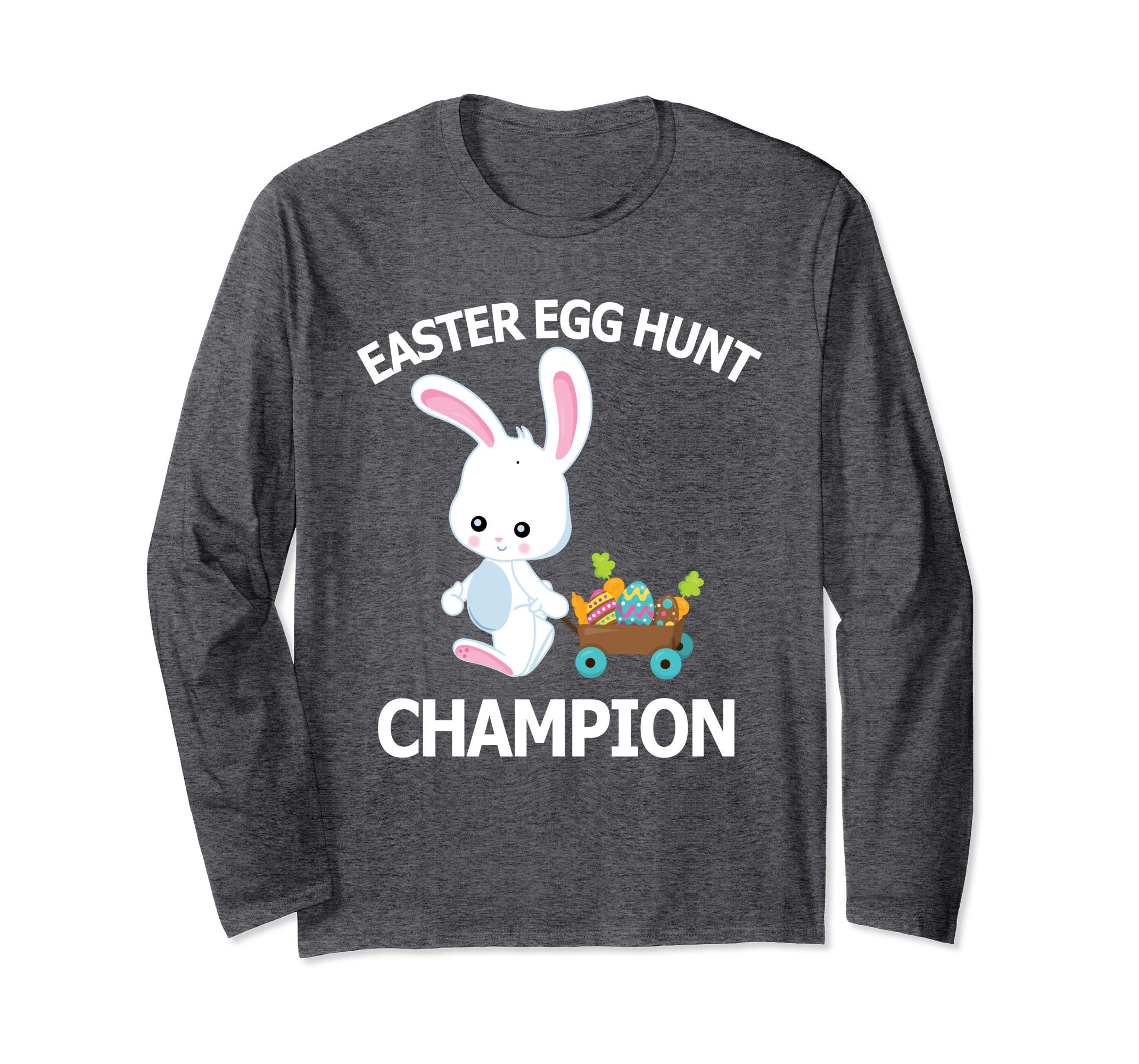 Easter Egg Hunt Champion Shirt Cute Bunny Long Sleeve
