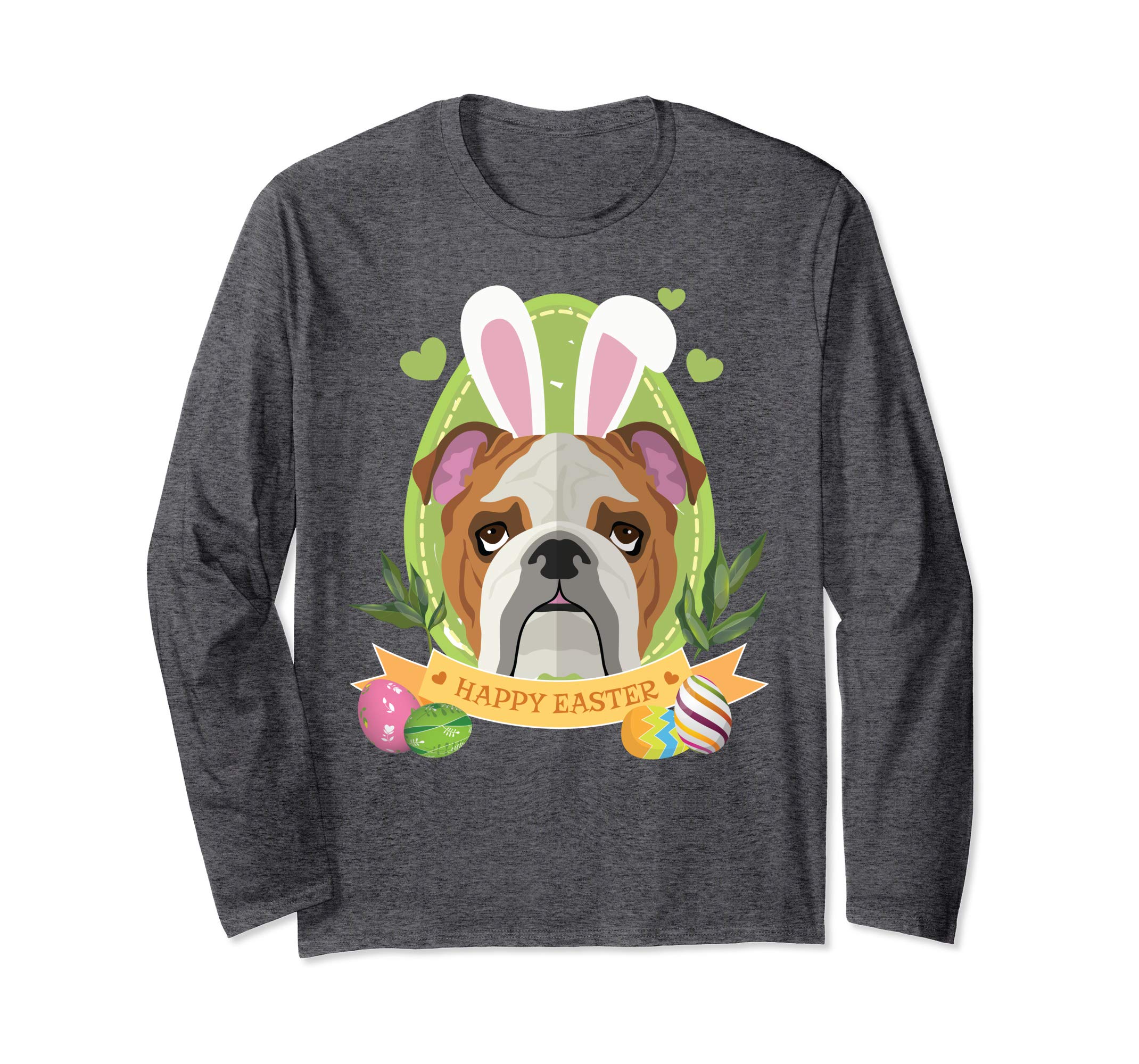 Bunny Bulldog Dog Easter Day Lovers T-Shirt Egg Hunting
