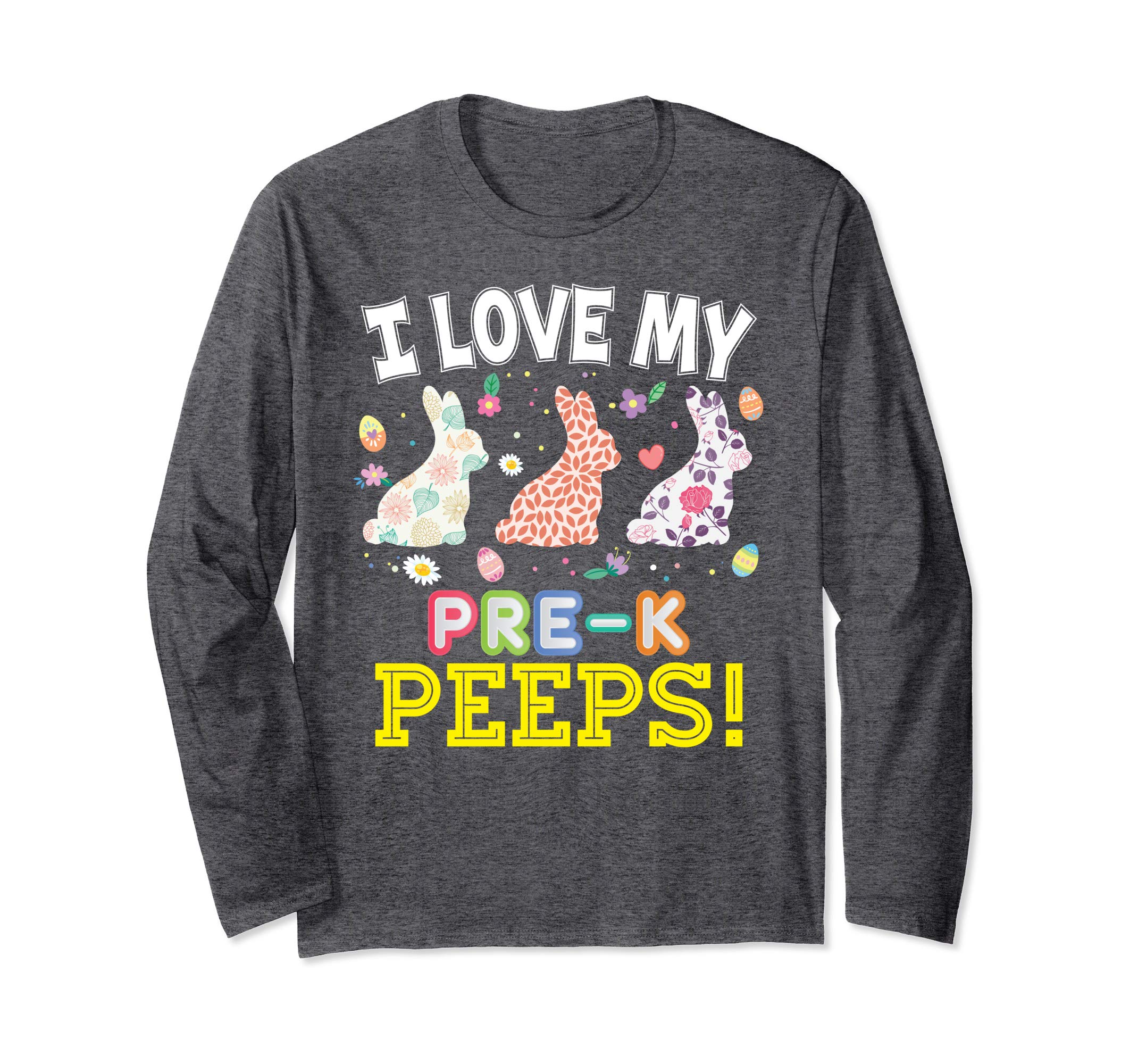 I Love My Pre-K Peeps Teacher Easter Bunnies T-Shirt Cute