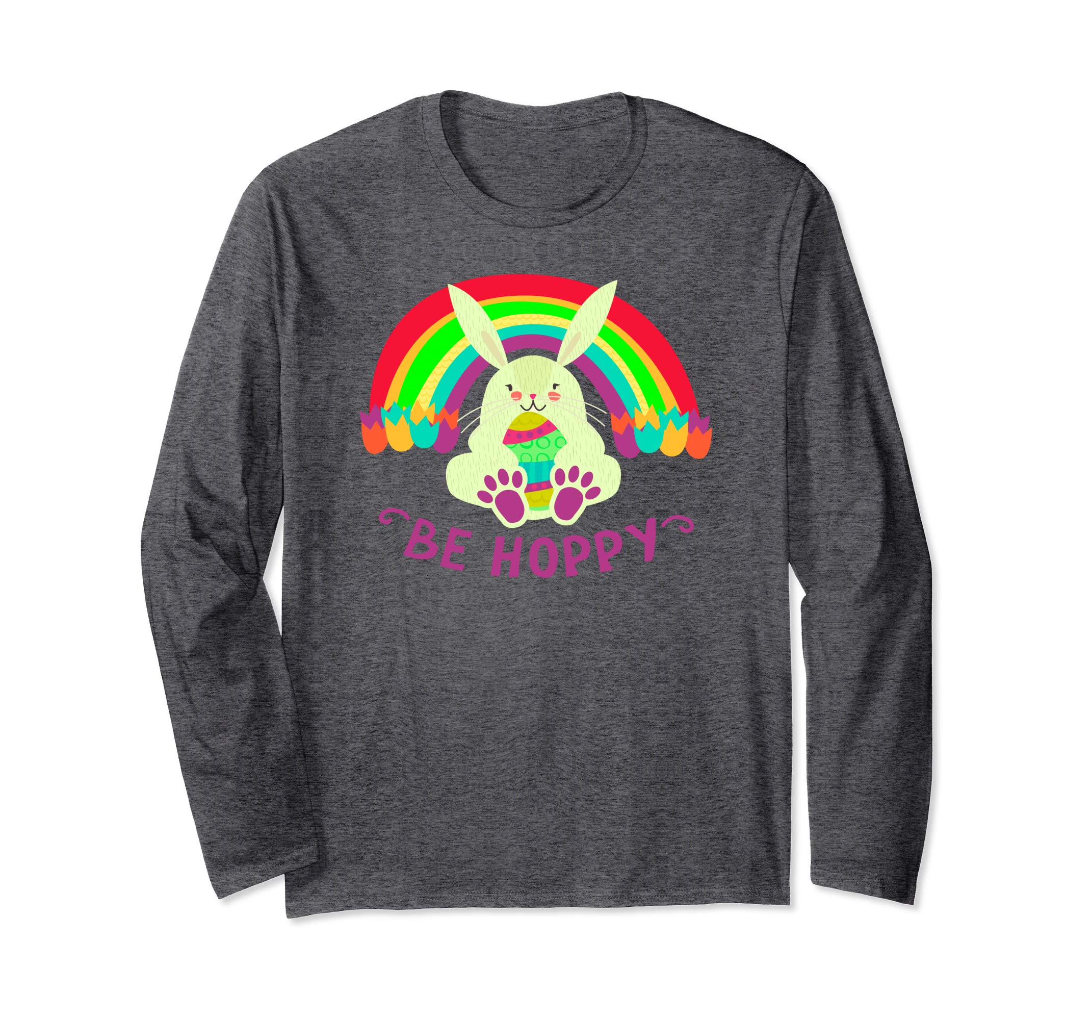 Egg Hunt T shirt Happy Easter Bunny long sleeve tee