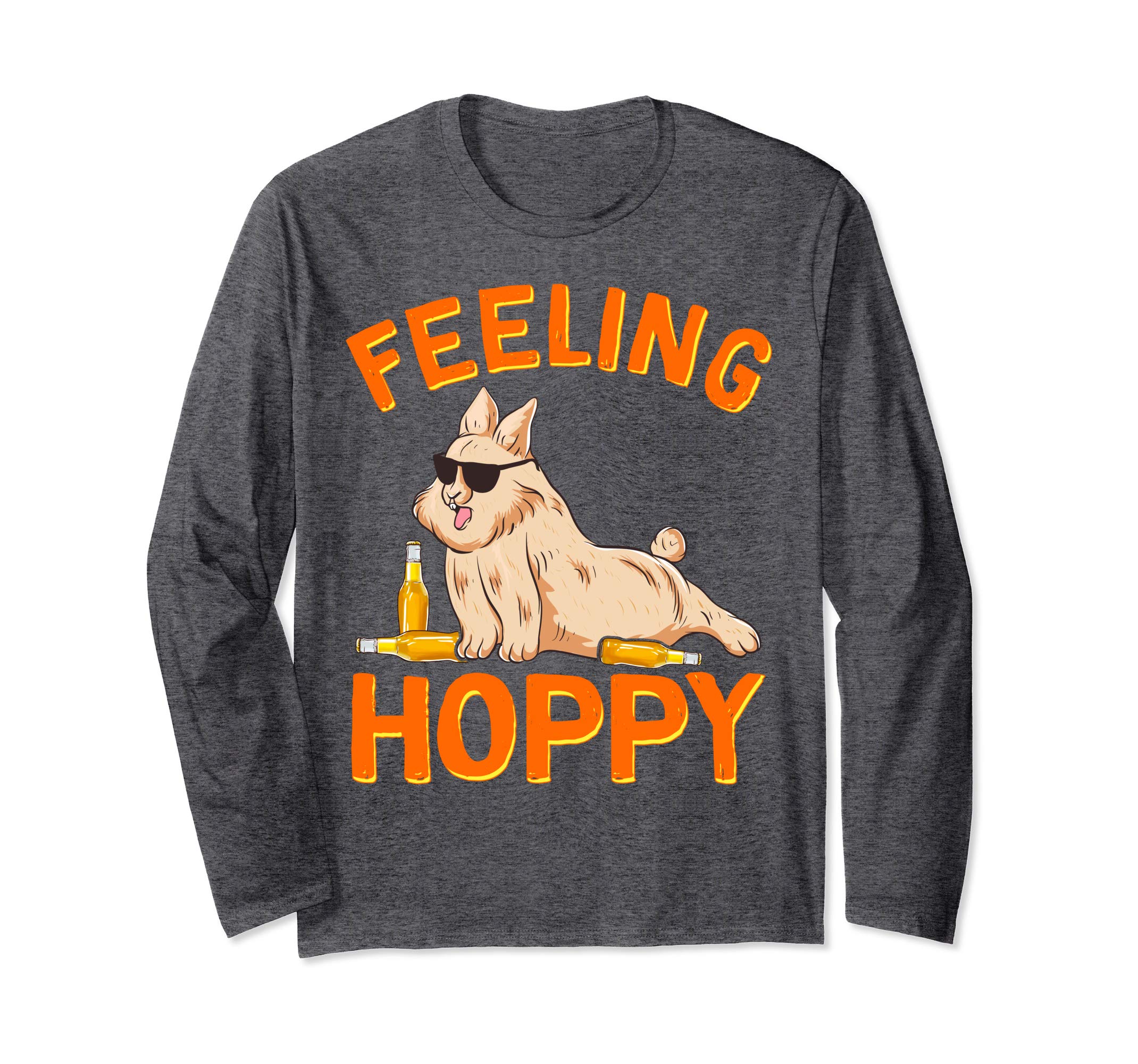 Feeling Hoppy Long Sleeve Shirt - Fat Easter Bunny Beer Gift