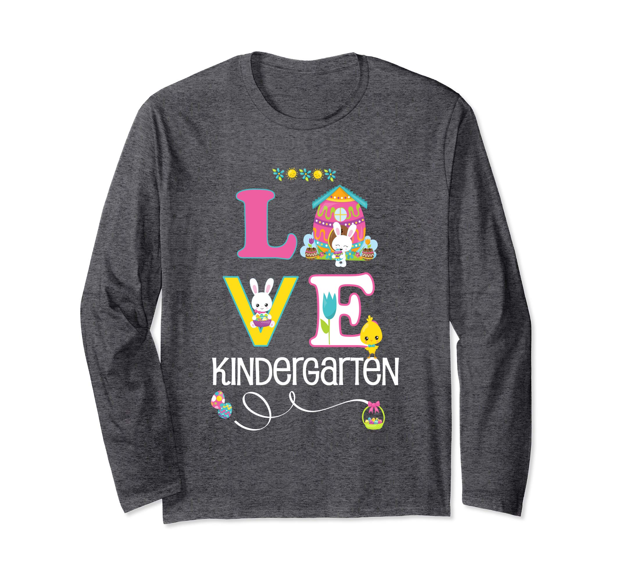 Kindergarten Easter School Teacher Love Longsleeve Shirt