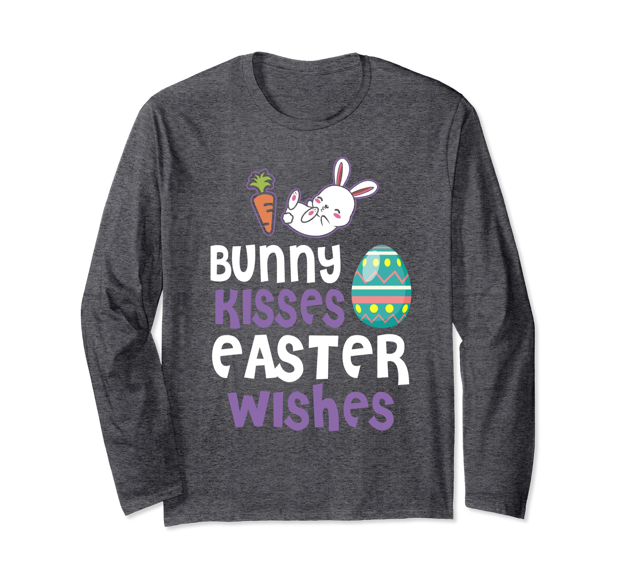 Bunny Kisses Easter Wishes Sunday Egg Hunt Hiding T Shirt