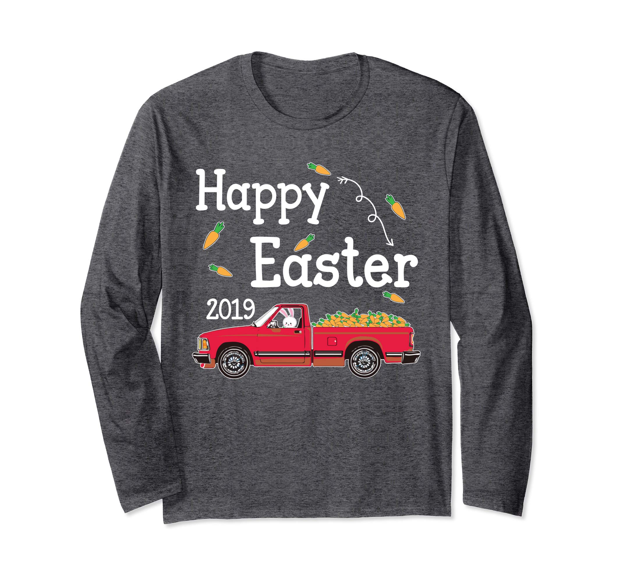 Bunny Driving Truck Carry Carrots Happy Easter 2019 Shirt