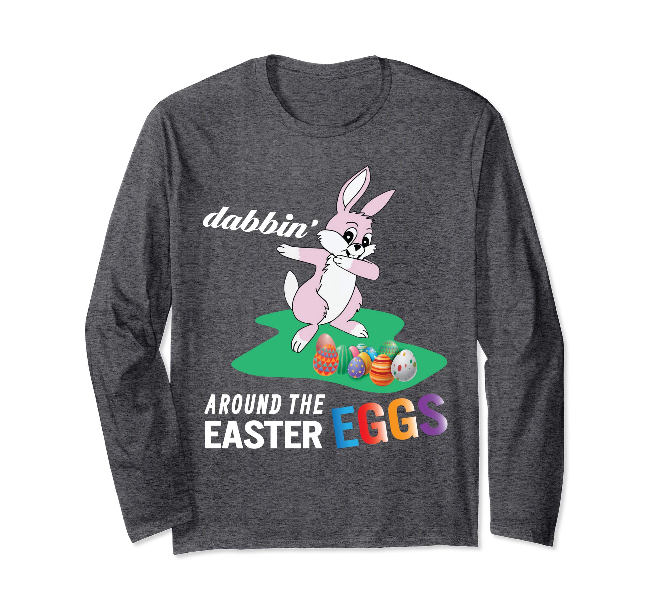 Pink Bunny Rabbit Dab Dabbin' Around The Easter Eggs Shirt