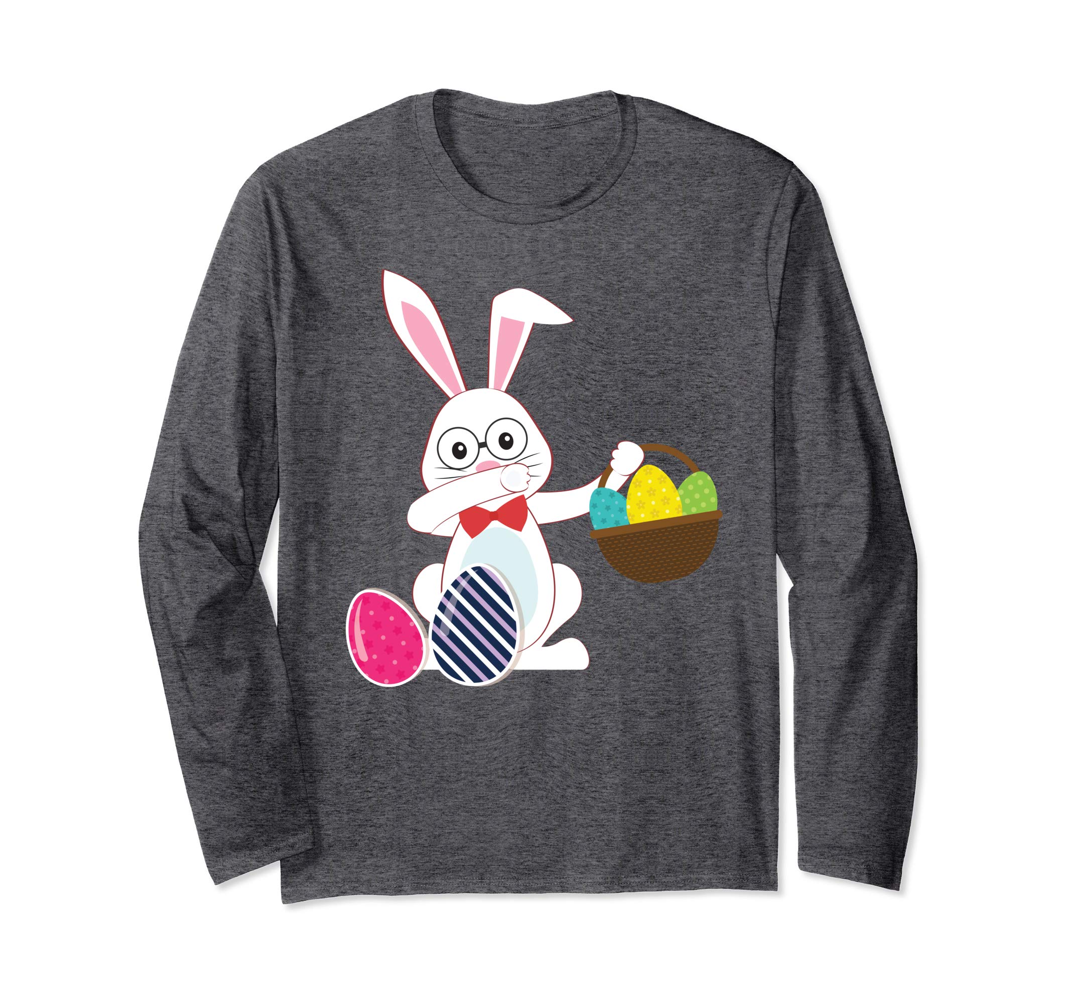 Cute Bunny Dab Dabbing Around The Easter Eggs T-Shirt Lovely