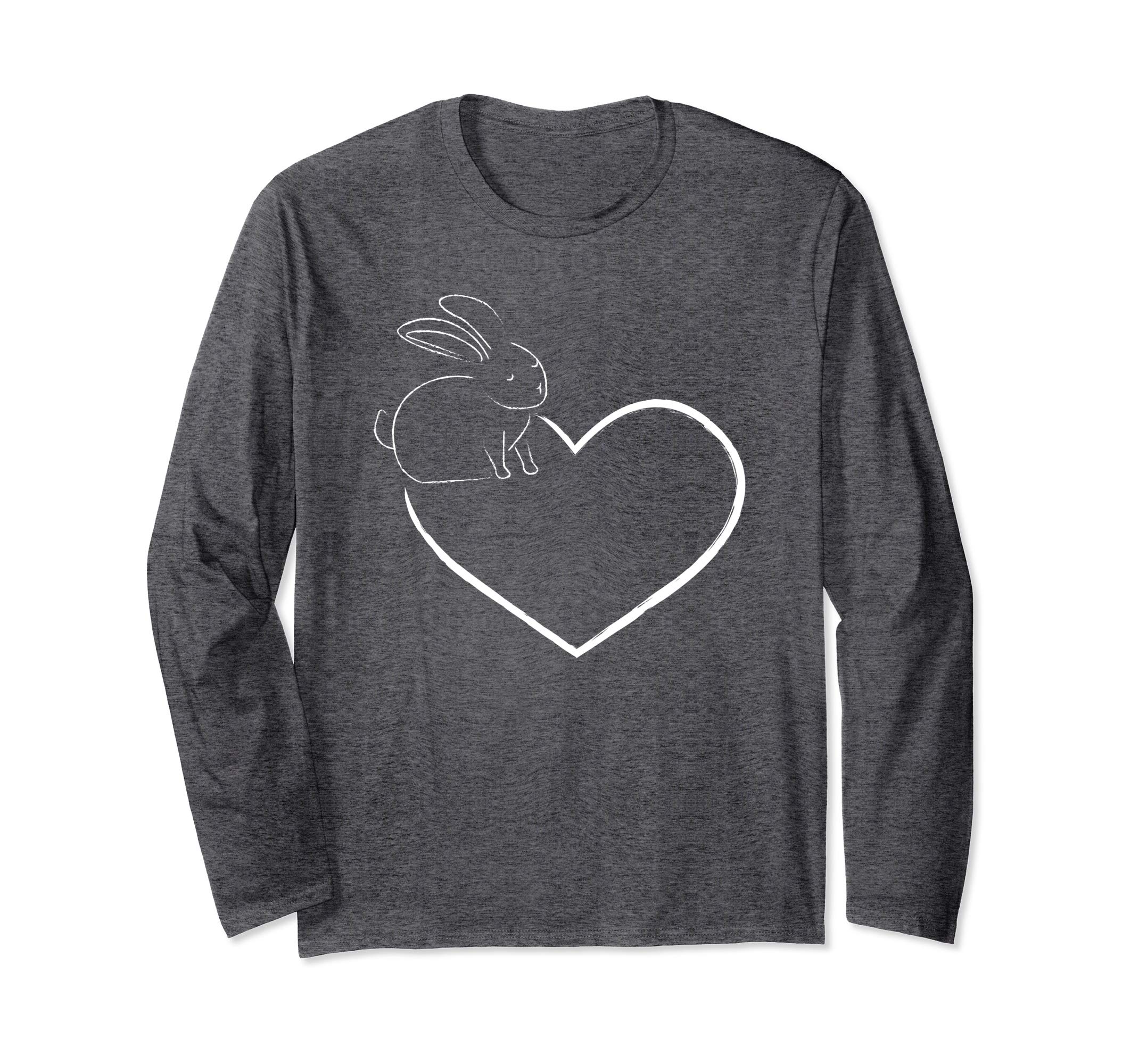 Love Easter Bunny Heart Long sleeve Shirt Easter Sunday Gift