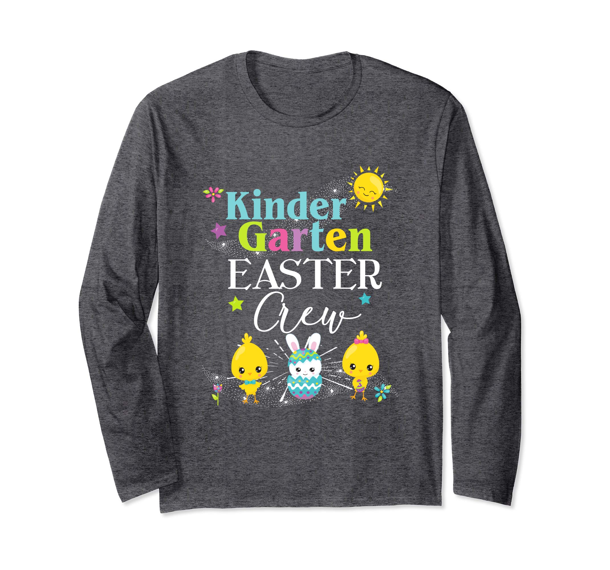 Kindergarten Easter Teacher Longsleeve Shirt Cute Crew