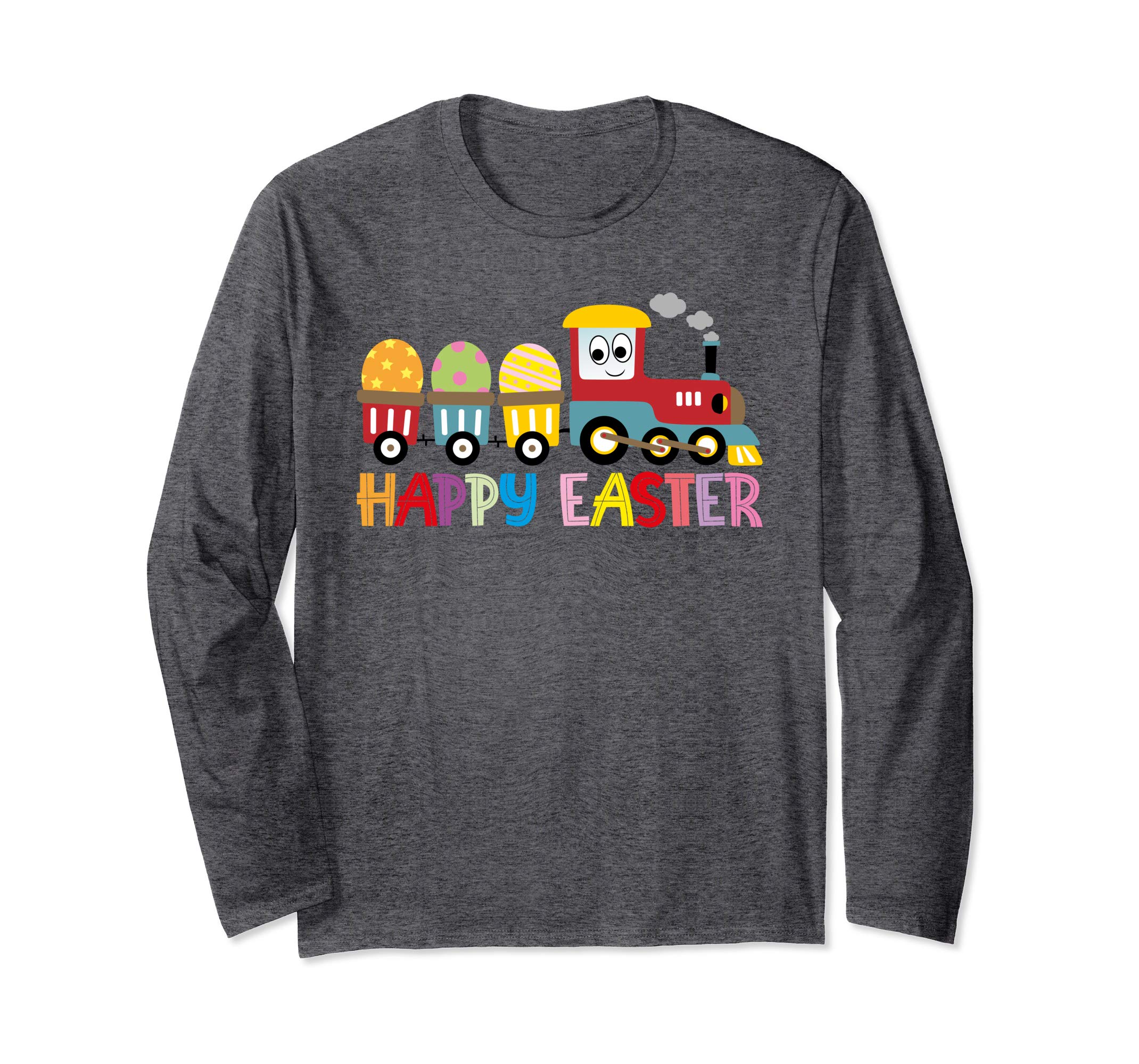 Happy Easter Train Egg Hunt Kid Boys Girls Long Sleeve Shirt