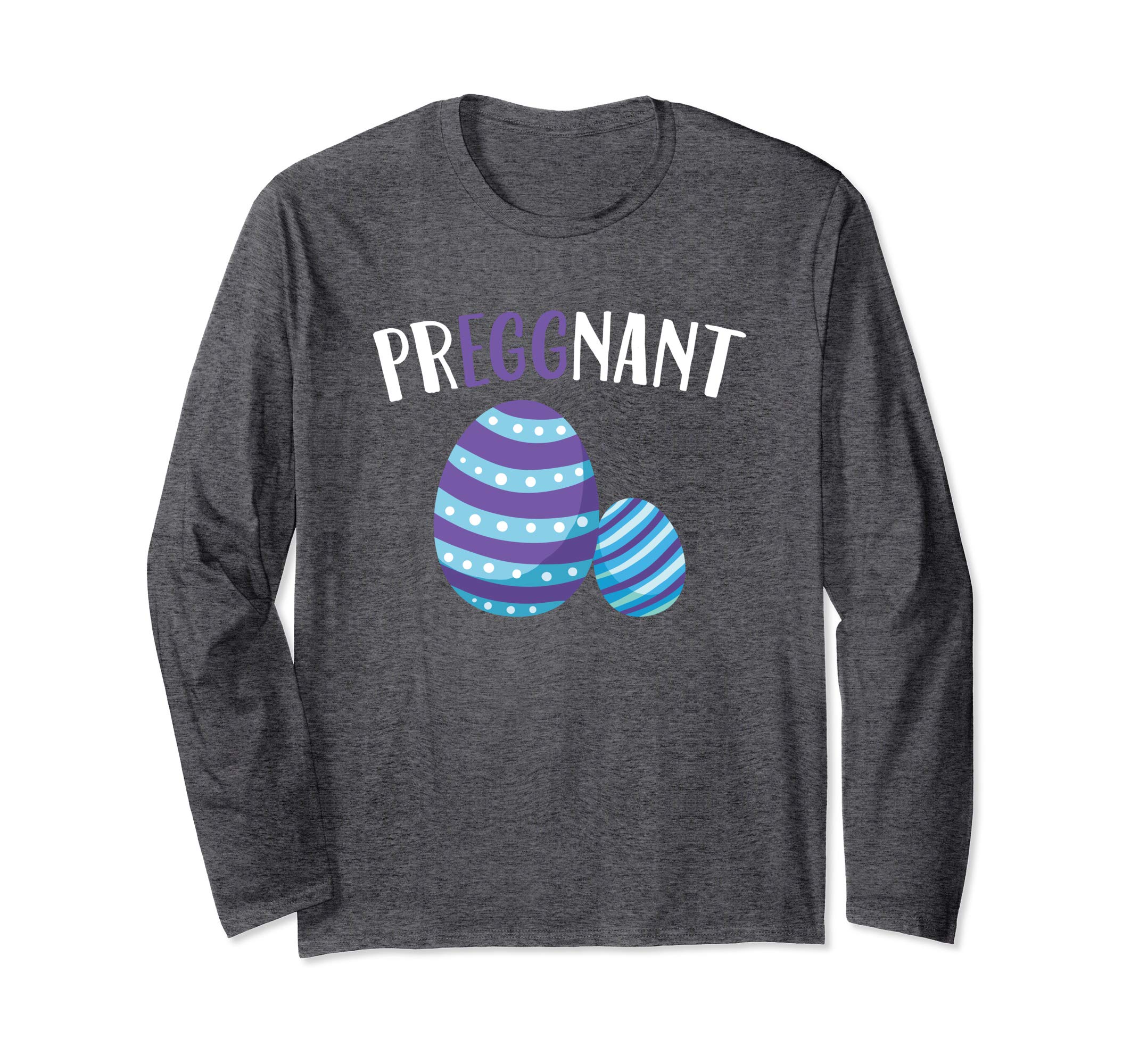 Preggnant Easter Pregnancy Announcement Long sleeve T Shirt