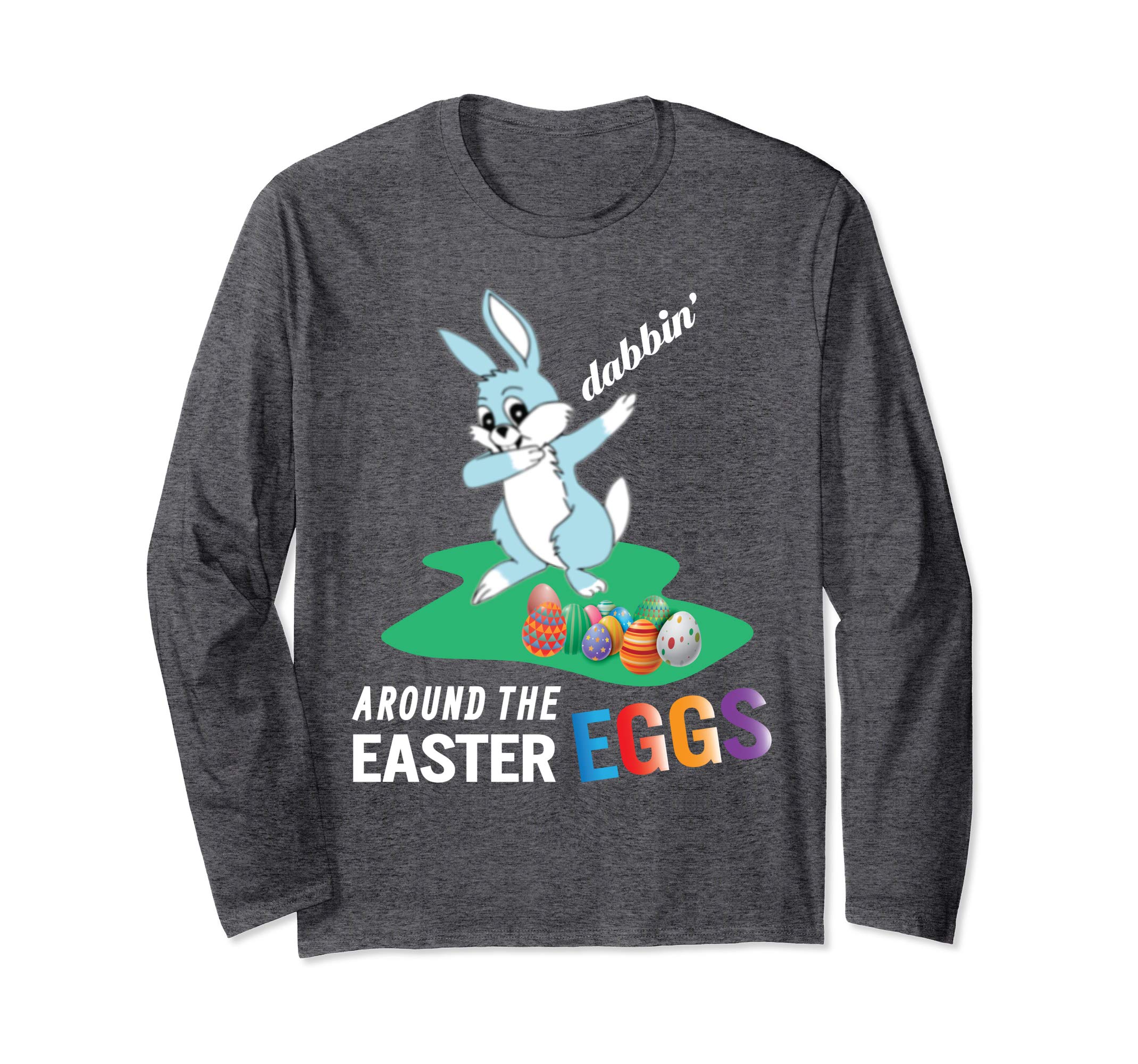 Smile Bunny Rabbit Dab Dabbin' Around The Easter Eggs Shirt