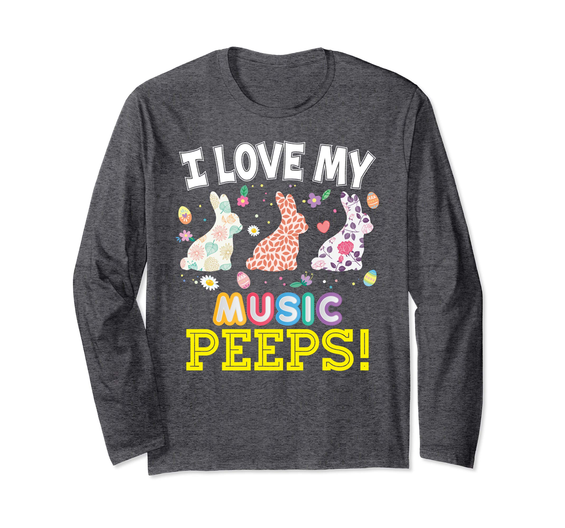 I Love My Music Peeps Teacher Easter Bunnies T-Shirt Cute