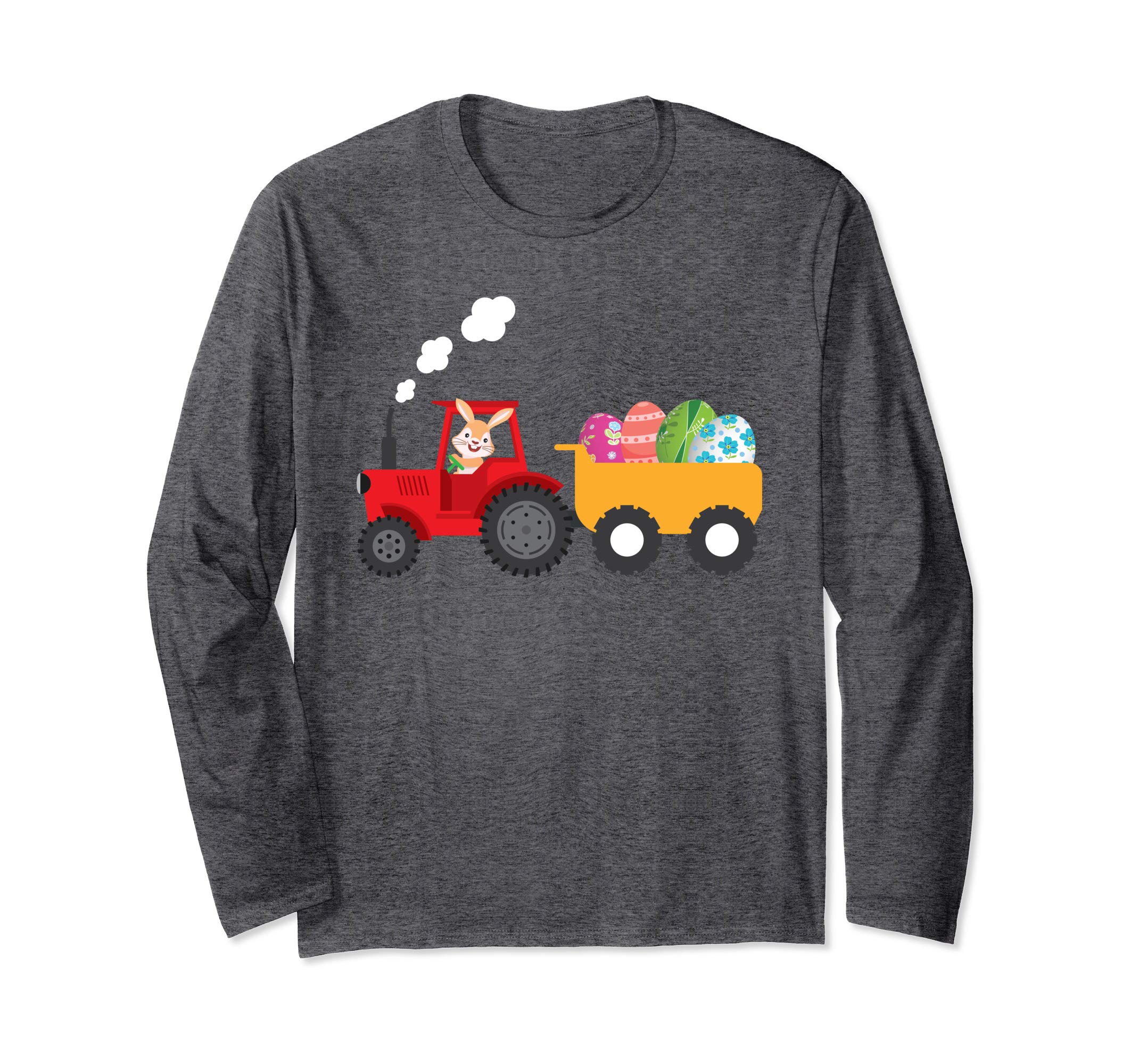 Bunny Tractor Carrying Eggs Easter Day T-Shirt Egg Hunting