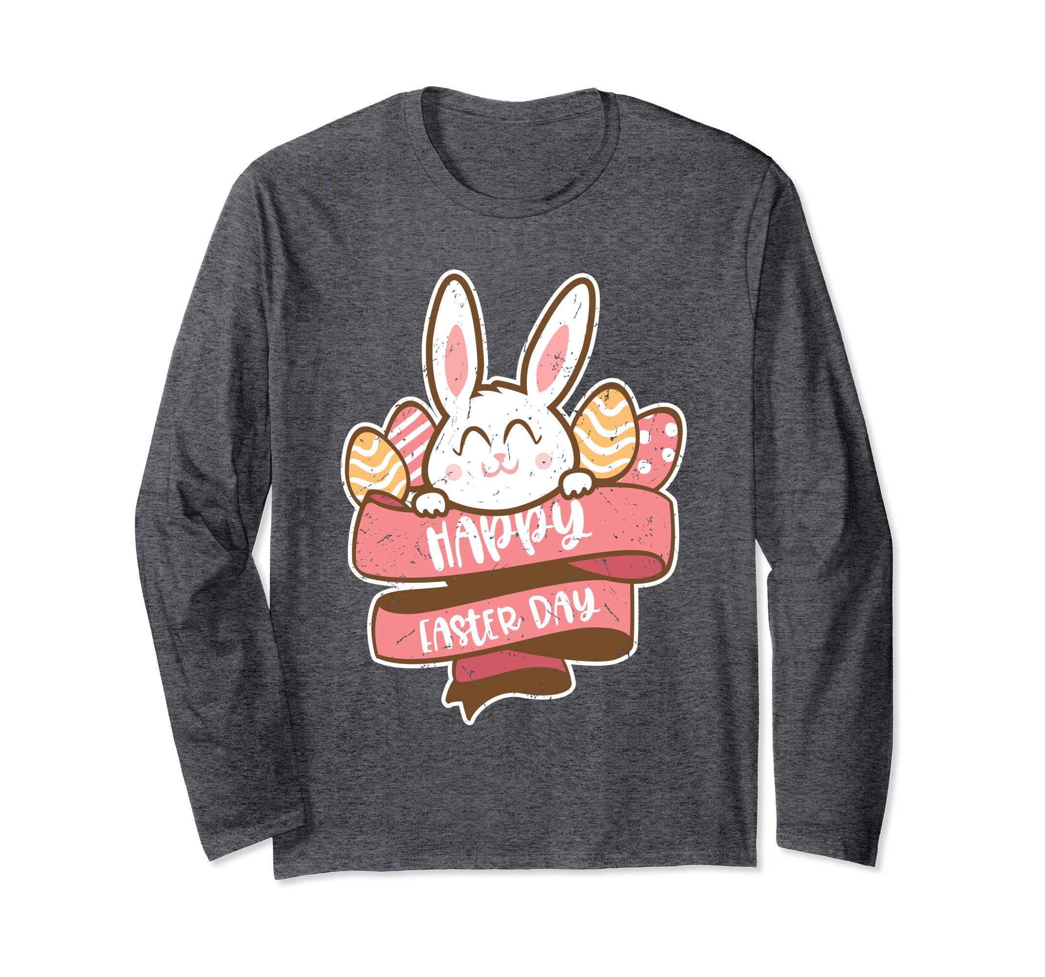 Happy Easter Cute Bunny Eggs Celebrate Gift Sleeves Shirt