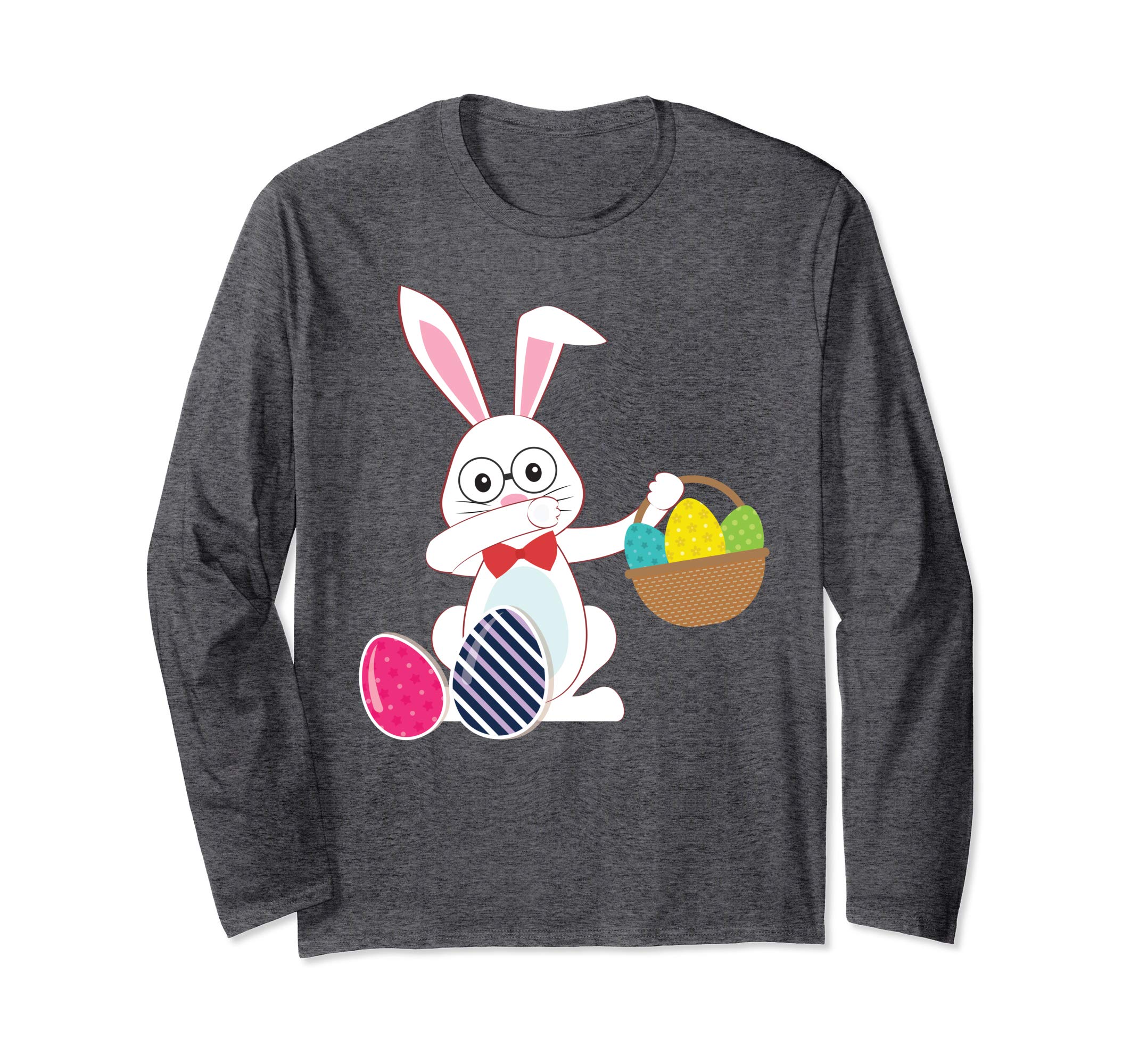Cute Bunny Dab Dabbing Around The Easter Eggs T-Shirt Lovely